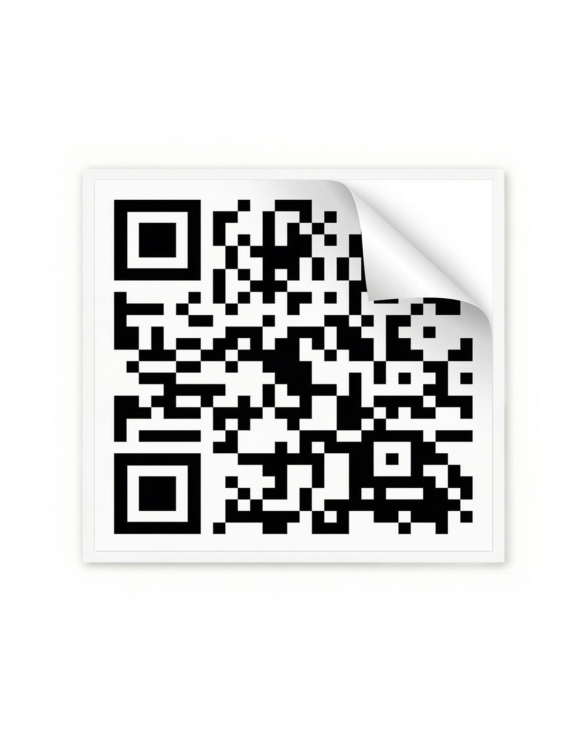 Removable QR Code Stickers