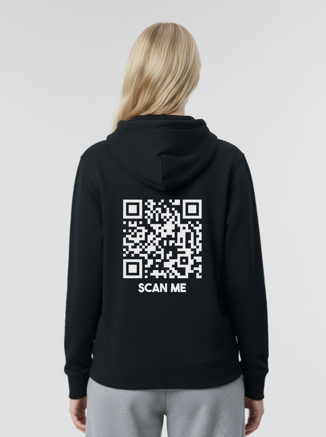 Sweat à capuche QR code unisexe - Scan Me - CLASSIC