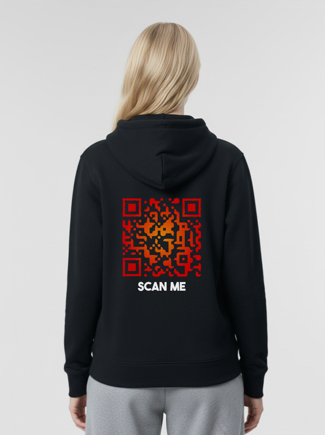 QR Code Hoodie Unisex - Scan Me - FIREBALL