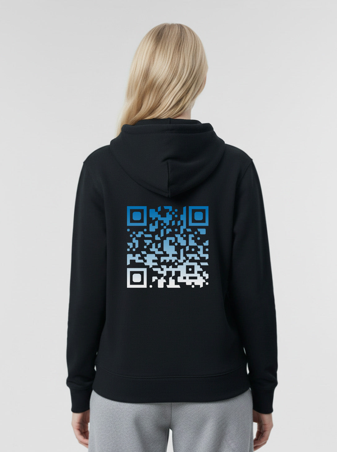 Sweat à capuche QR code unisexe - NIGHTFALL