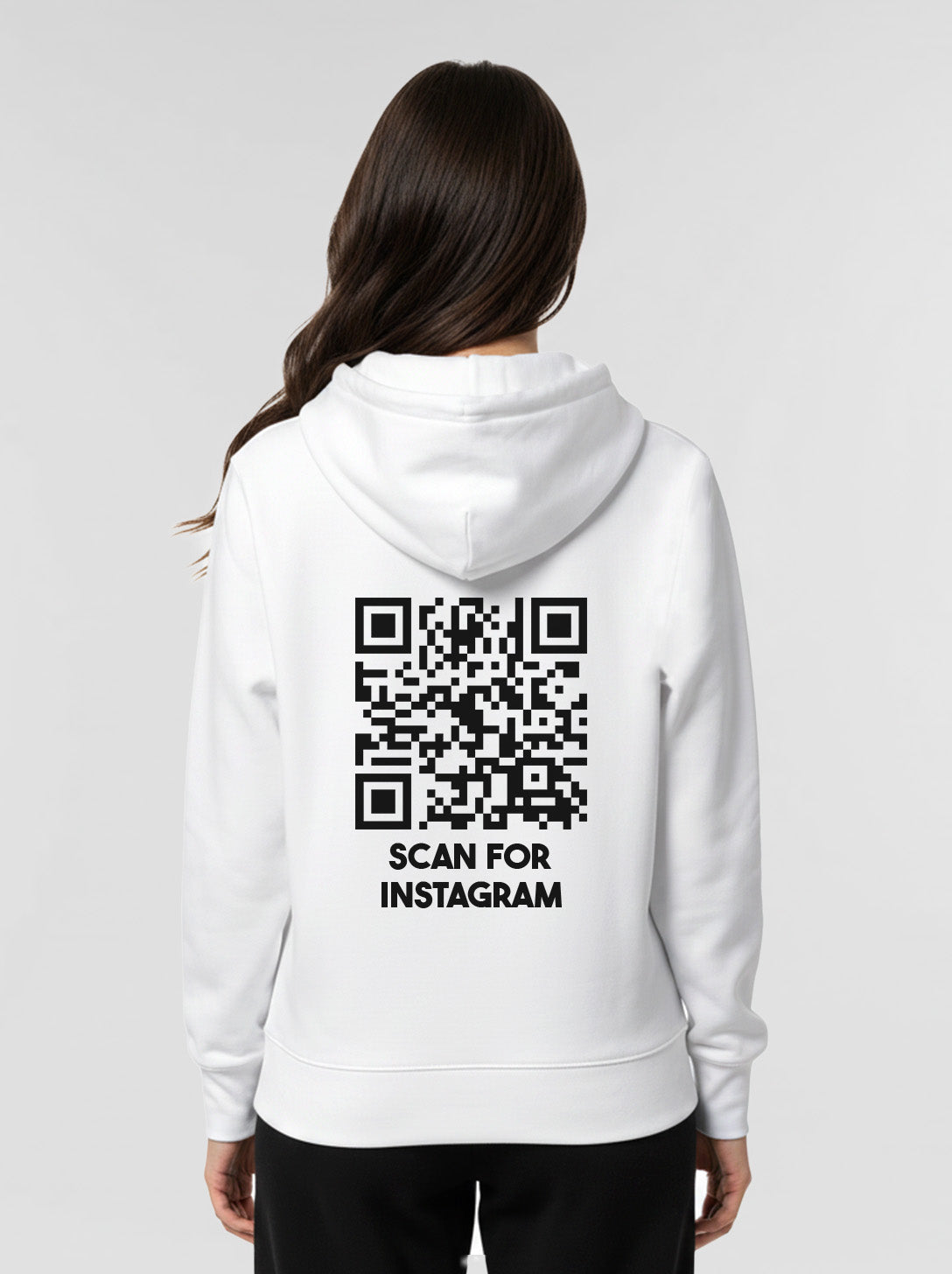 QR Code Hoodie Unisex - Scan For Instagram - CLASSIC