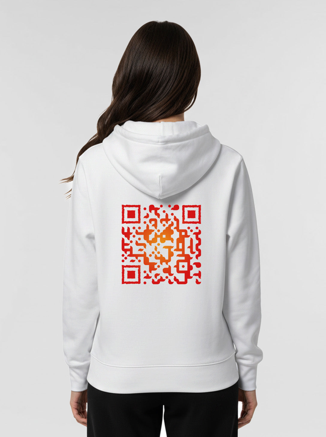 Sweat à capuche QR code unisexe - FIREBALL