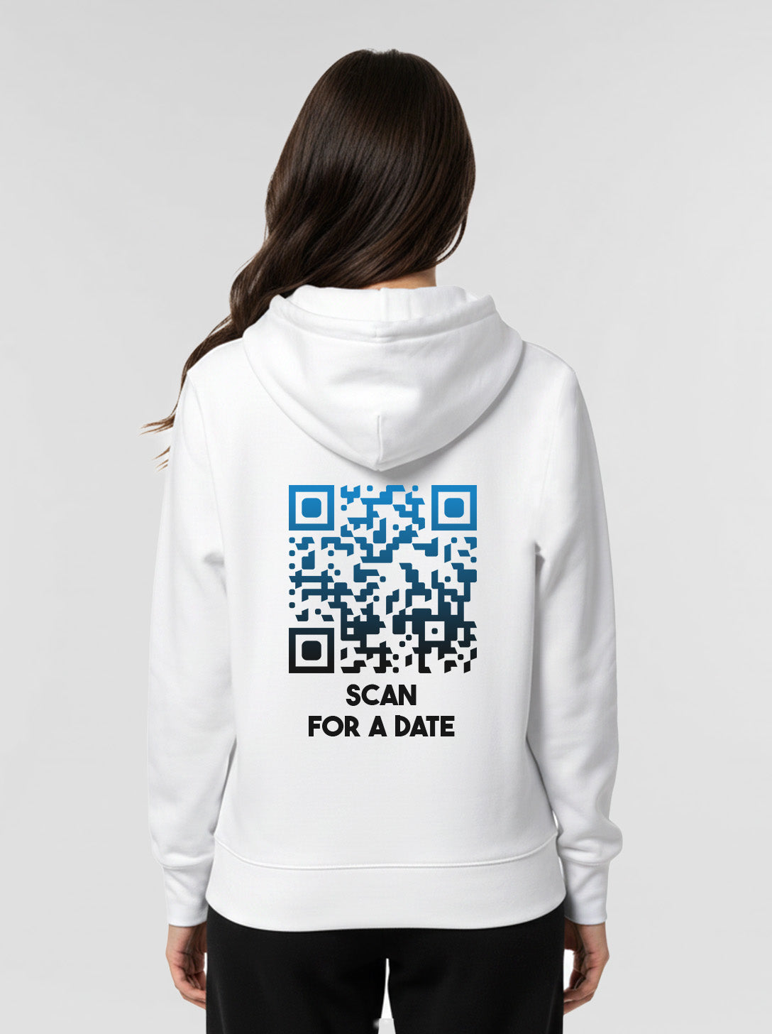 QR-Code Hoodie Unisex - Scan For A Date - NIGHTFALL