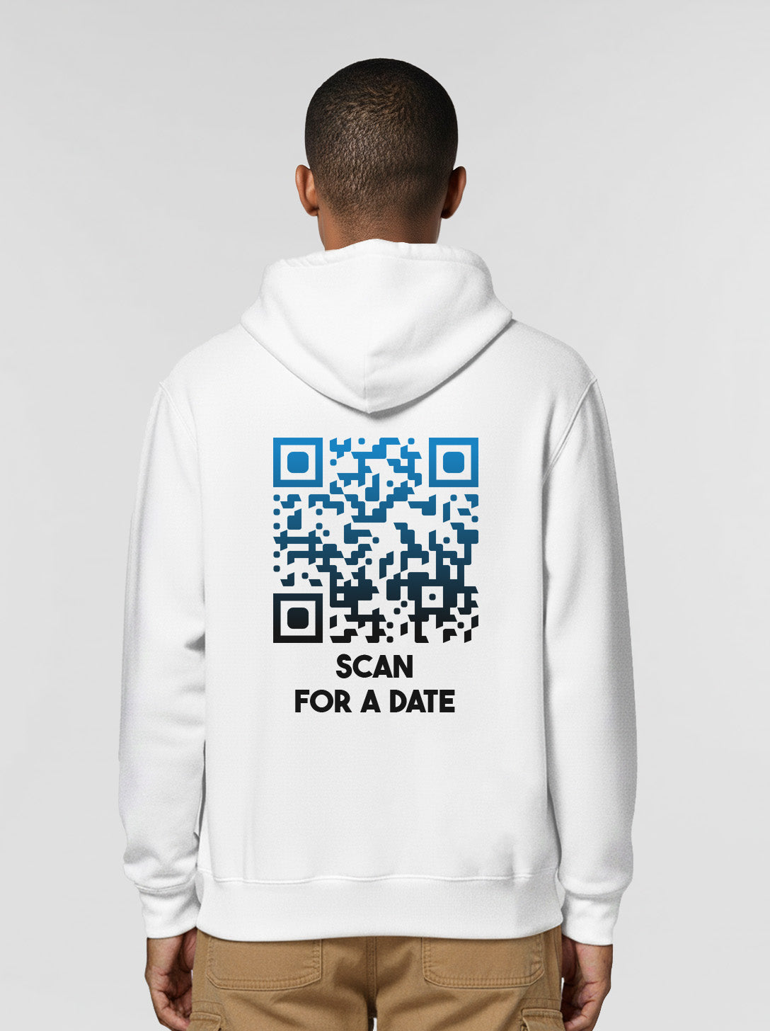 QR-Code Hoodie Unisex - Scan For A Date - NIGHTFALL