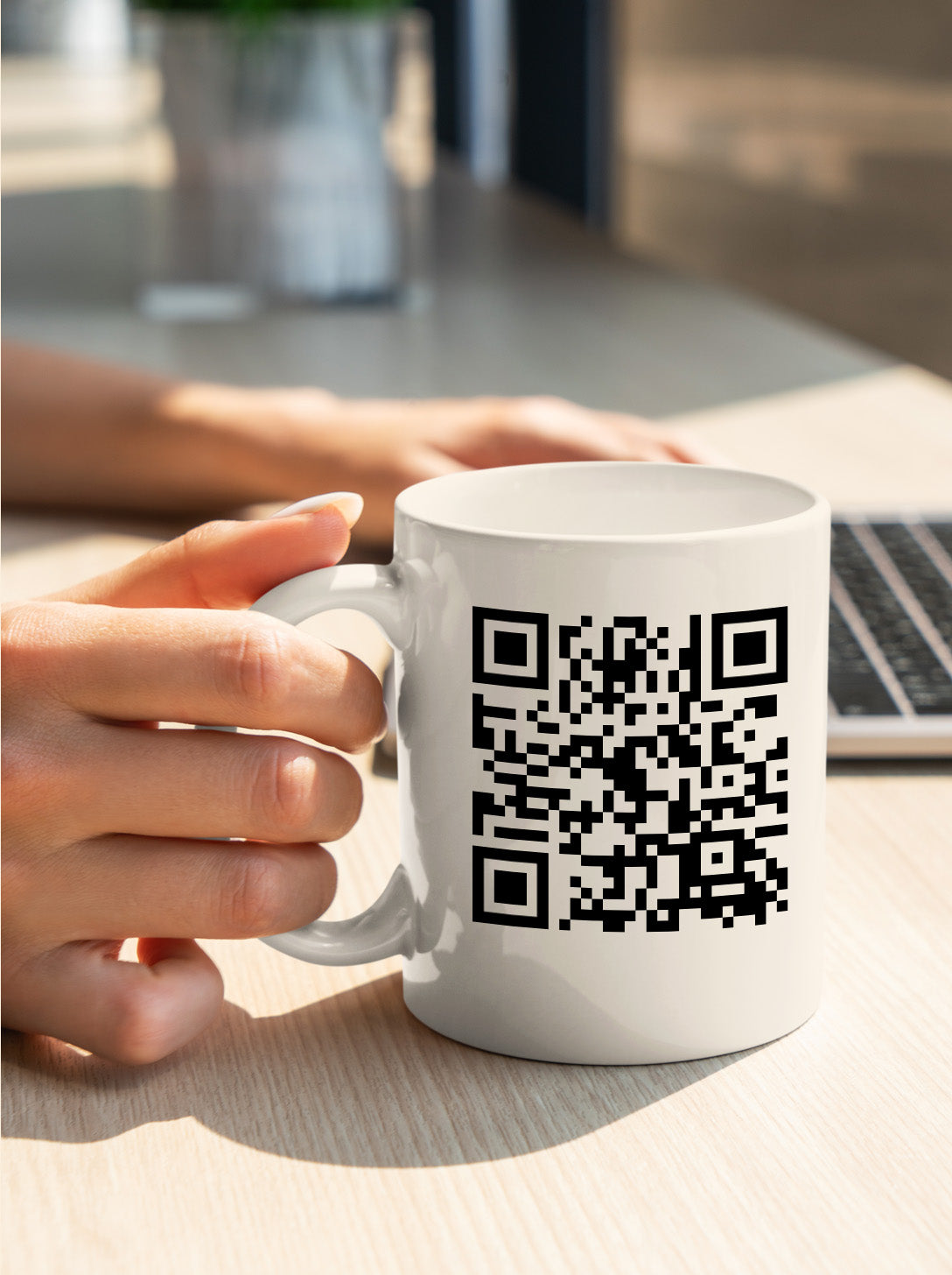 The QR Code Mug – Scan, Sip, Share!