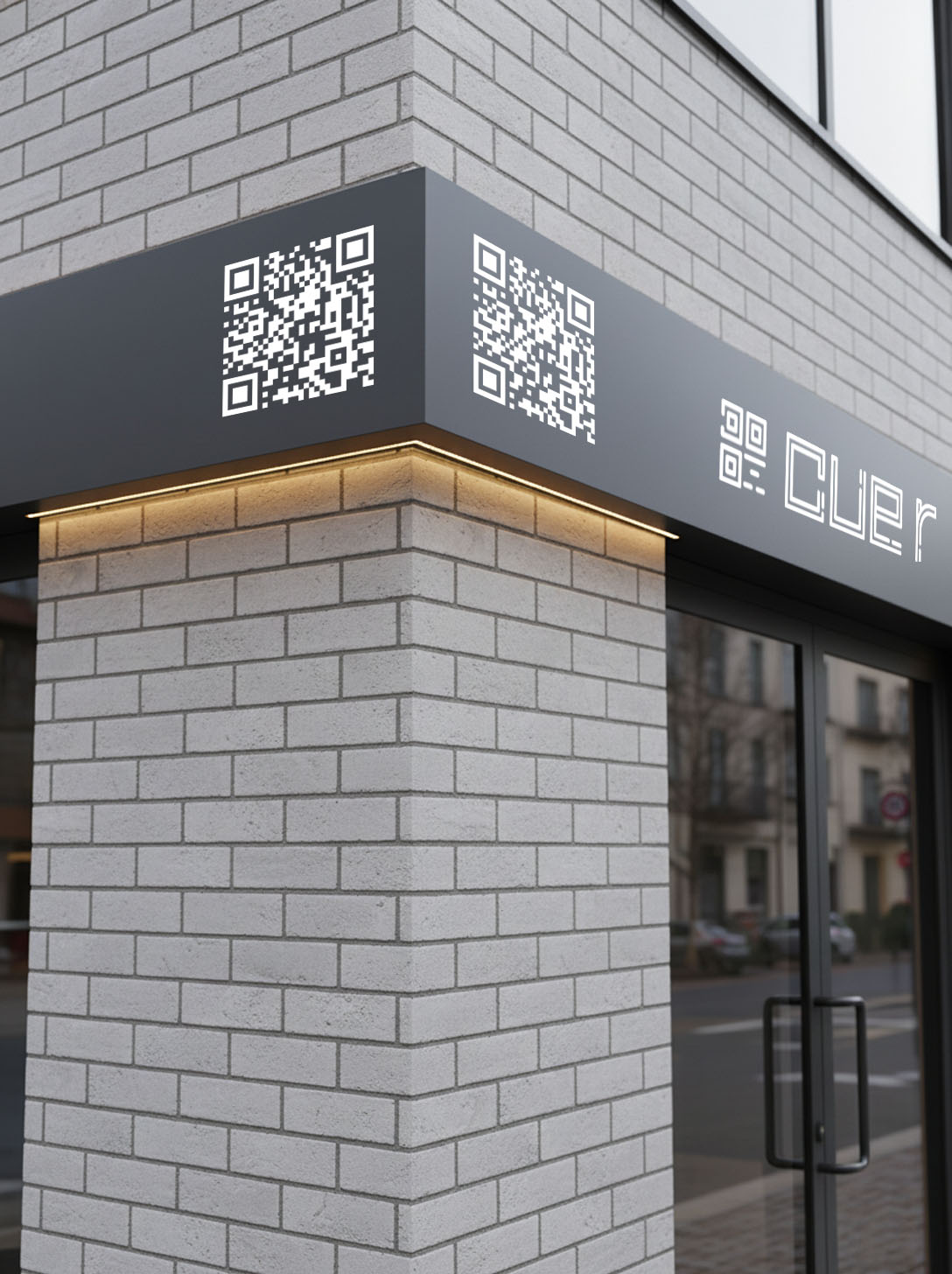 Updatable QR Code Sticker - Permanent - Black