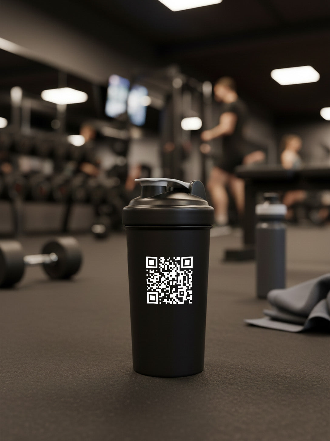 Updatable QR Code Sticker - Permanent - Black