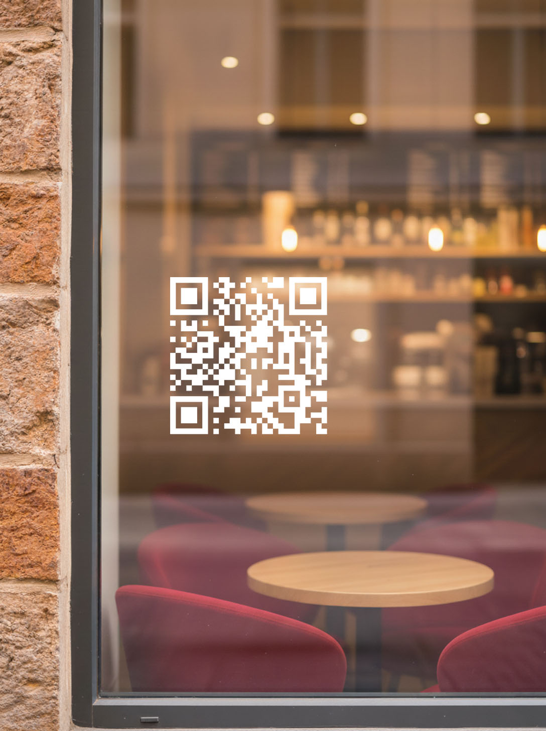 Updatable QR Code Sticker - Permanent - Black