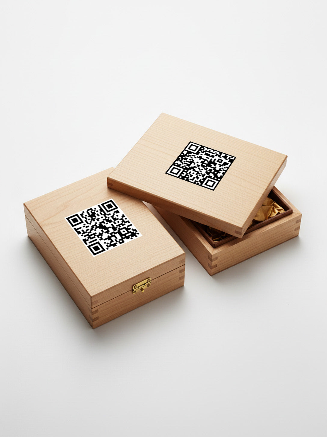 Updatable QR Code Sticker - Removable - White