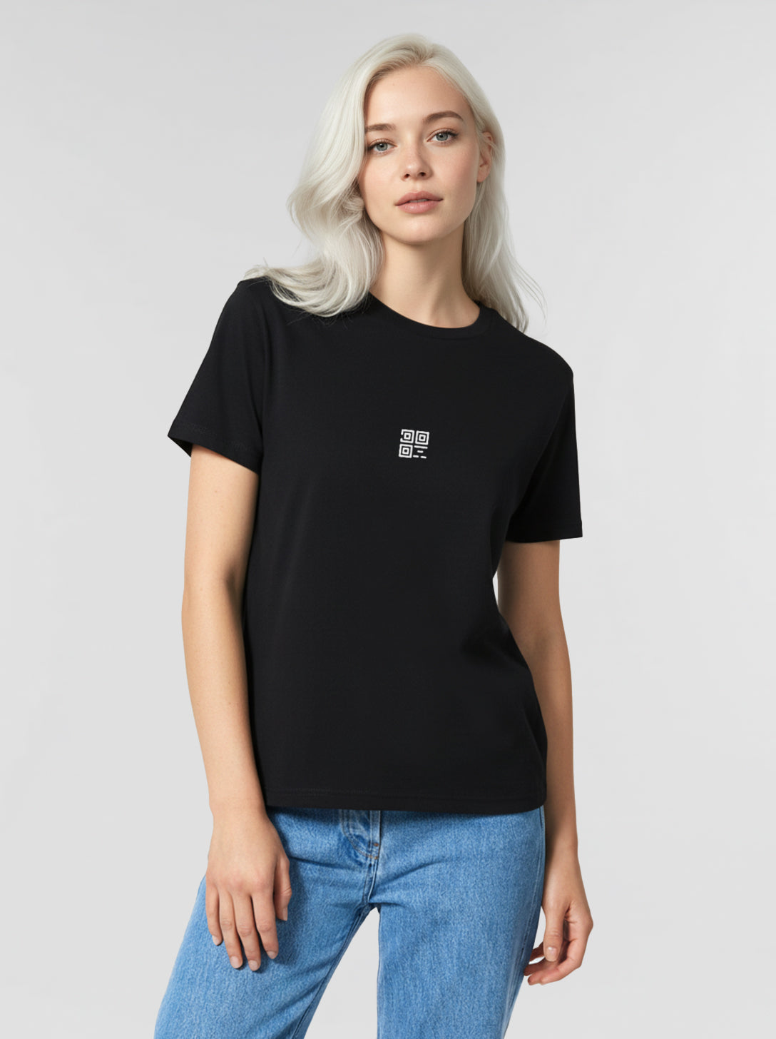 QR-Code T-Shirt Unisex - Scan for Instagram - NIGHTFALL