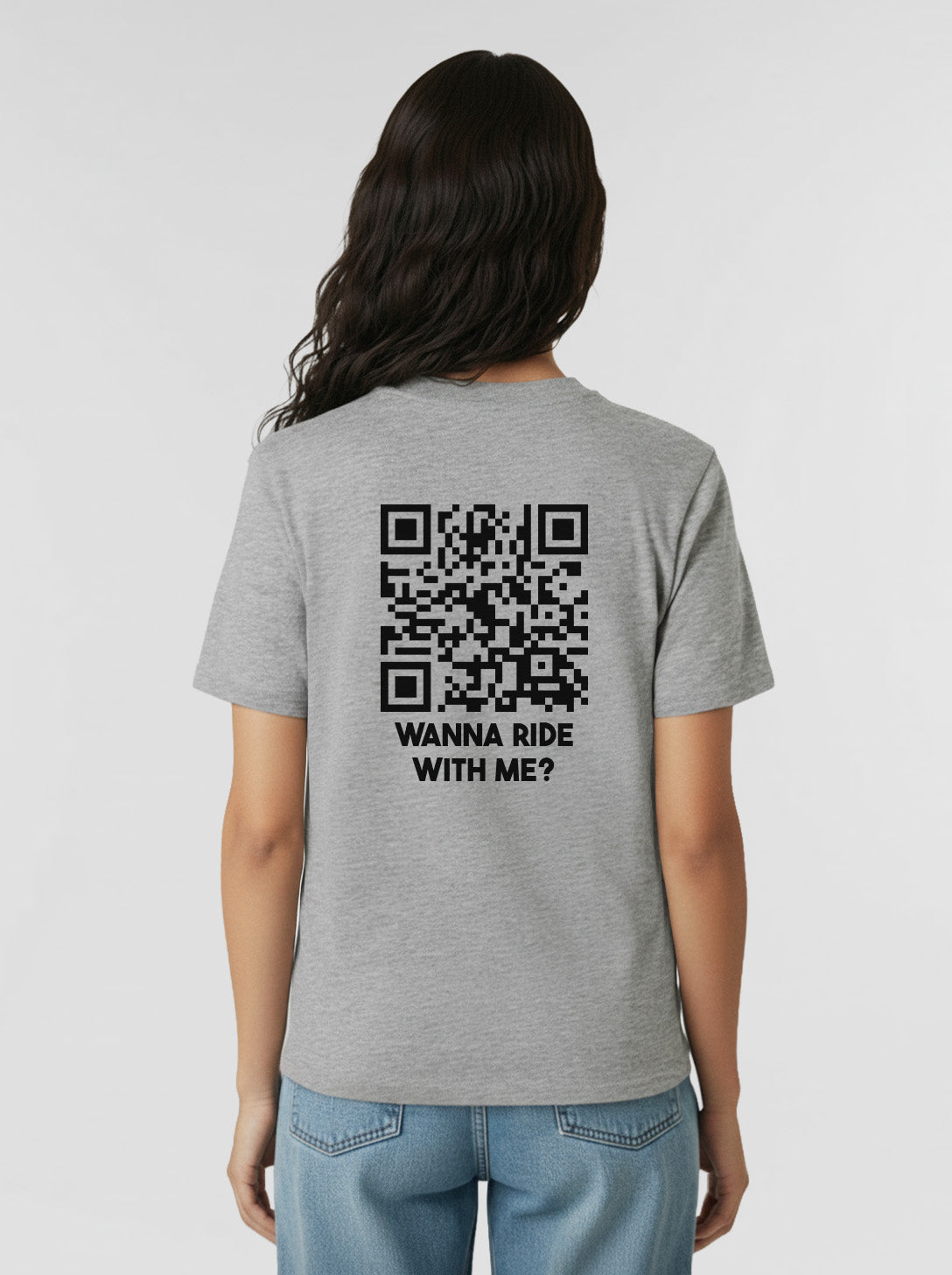 QR-Code T-Shirt Unisex - Wanna Ride With Me? - CLASSIC