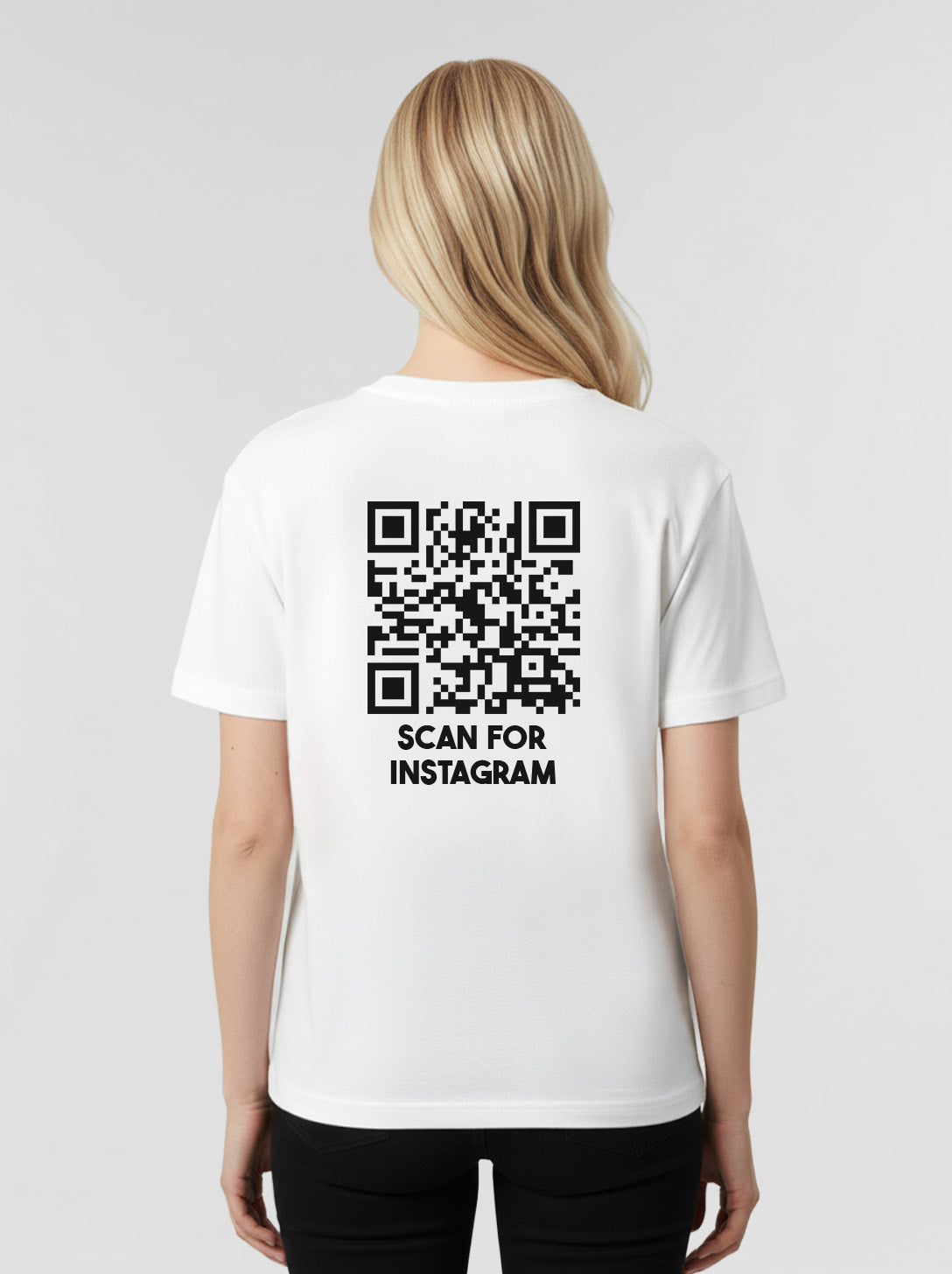 QR-Code T-Shirt Unisex - Scan For Instagram - CLASSIC