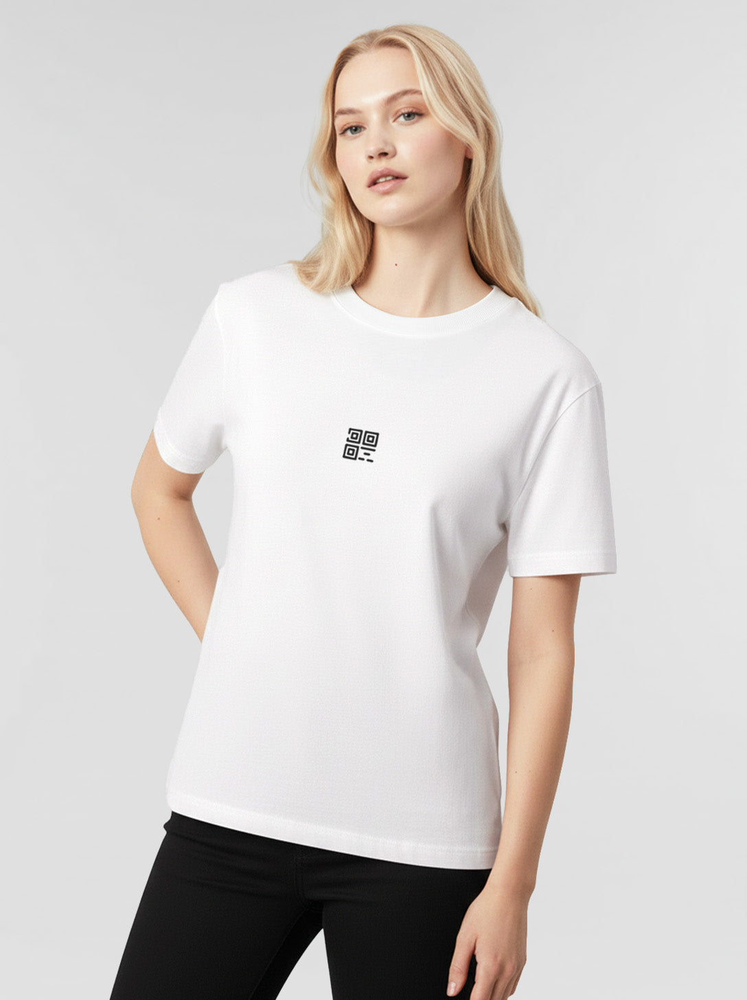 QR-Code T-Shirt Unisex - Scan for Instagram - SUNSET