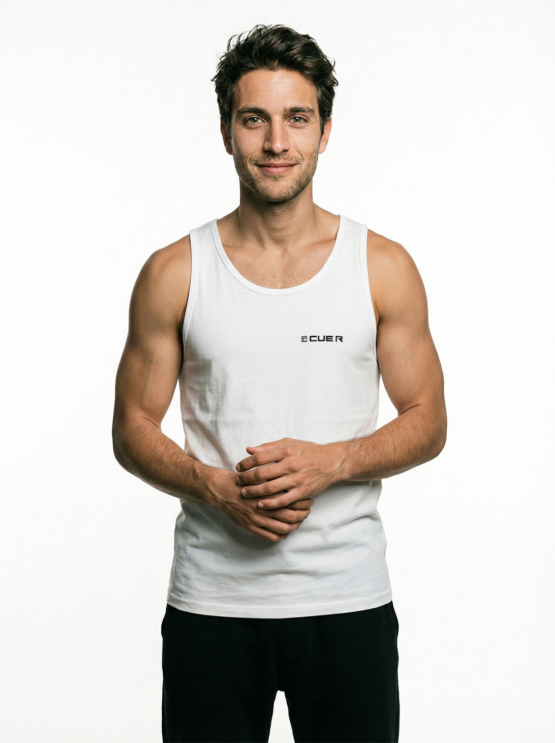 QR Code Tanktop Weiß - NIGHTFALL