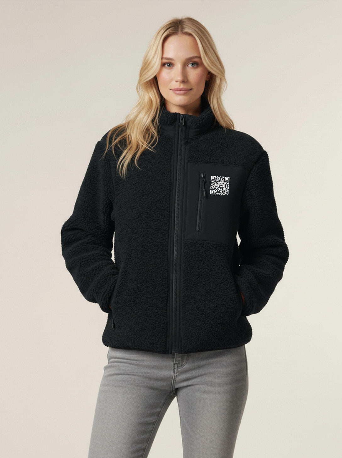 QR Code Teddy Jacket Unisex - CLASSIC