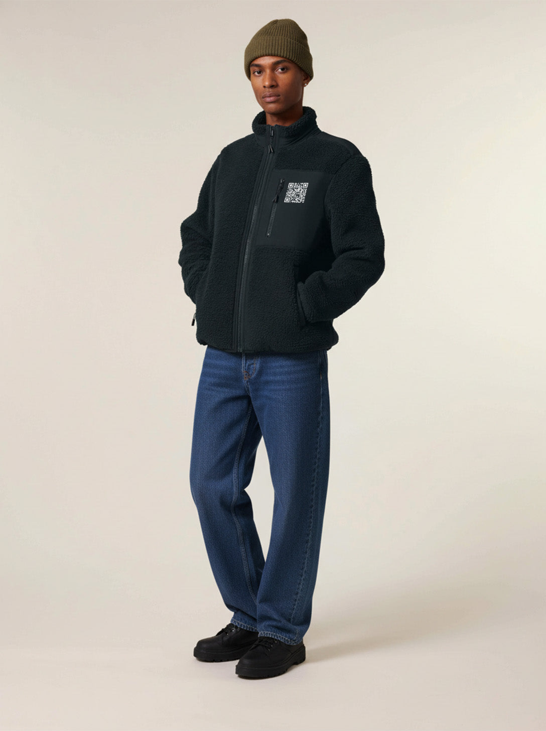 QR Code Teddy Jacket Unisex - CLASSIC