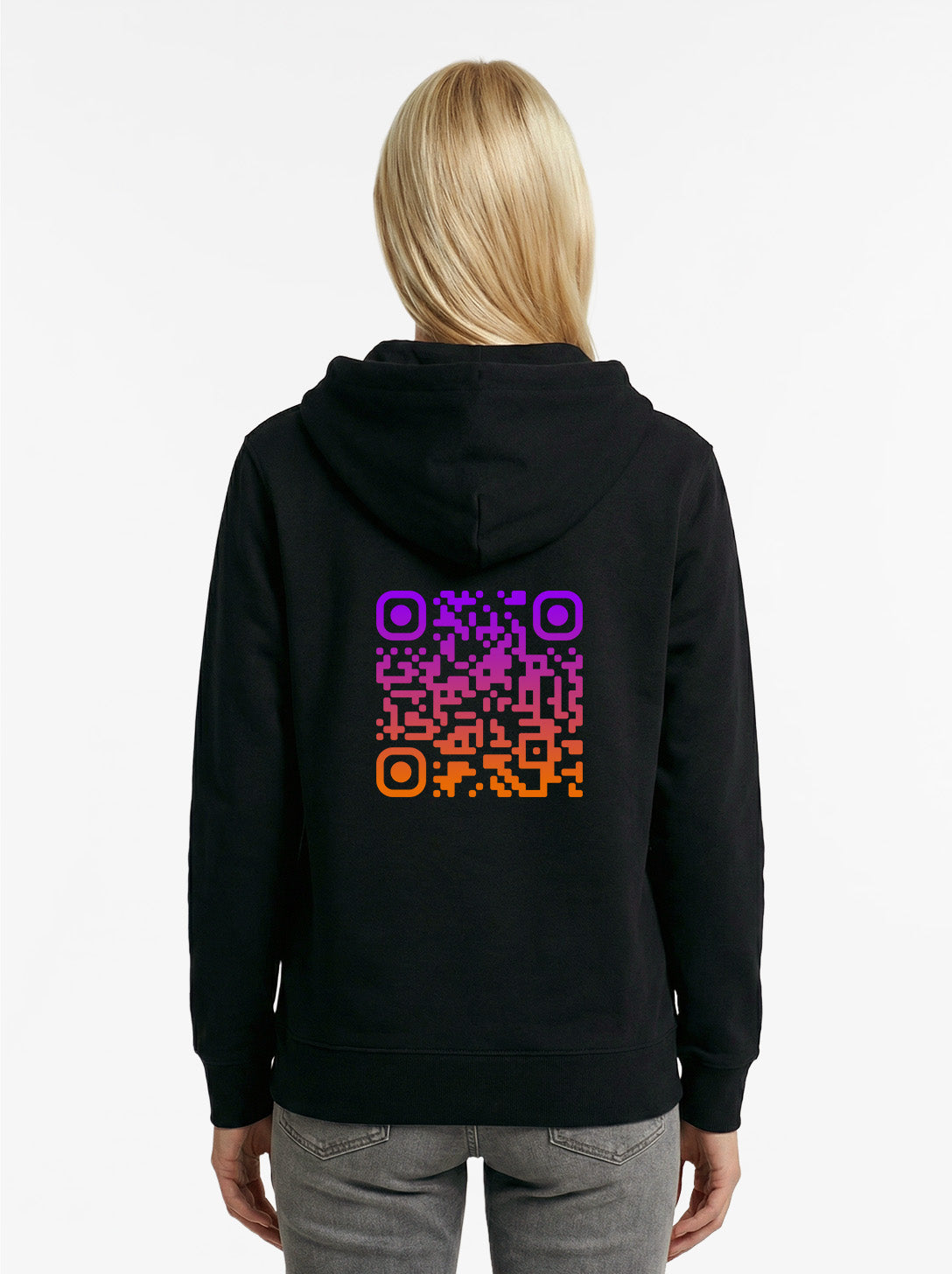 QR Code Zip Hoodie Unisex - SUNSET