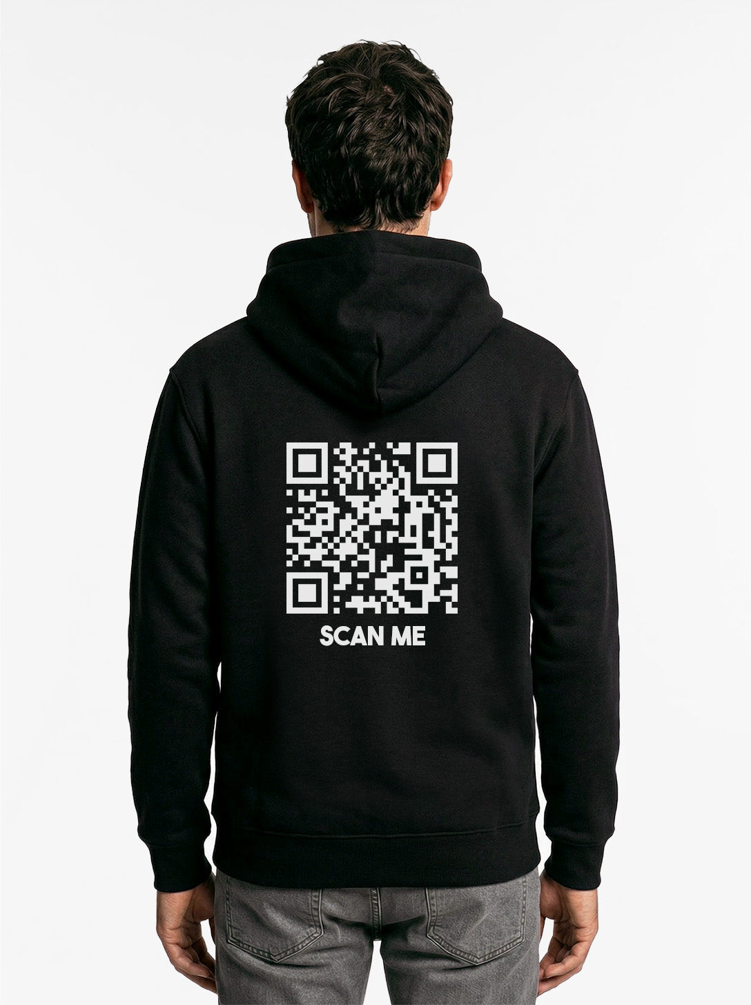 QR Code Zip Hoodie Unisex - Scan Me - CLASSIC