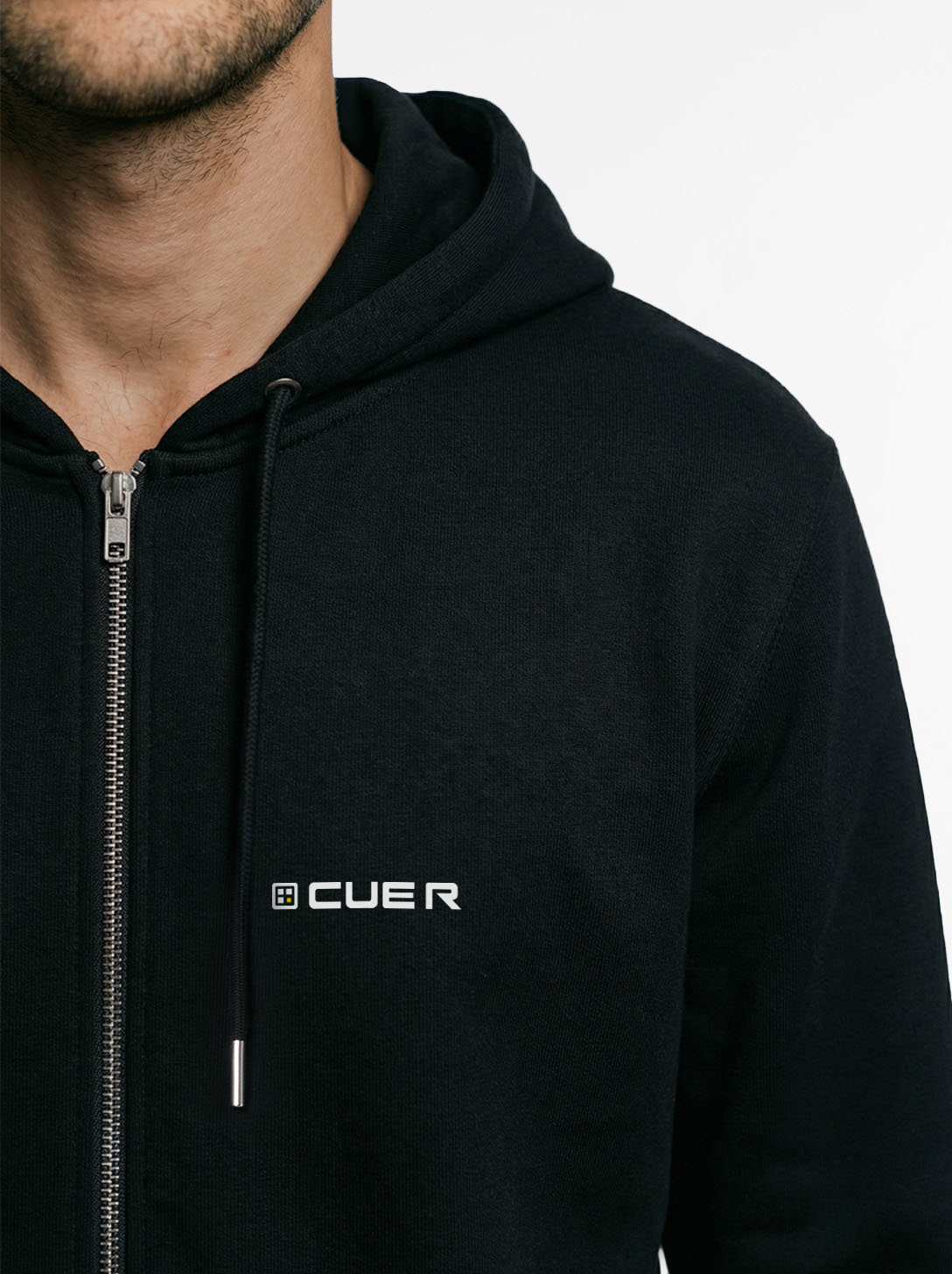 QR Code Zip Hoodie Unisex - NIGHTFALL