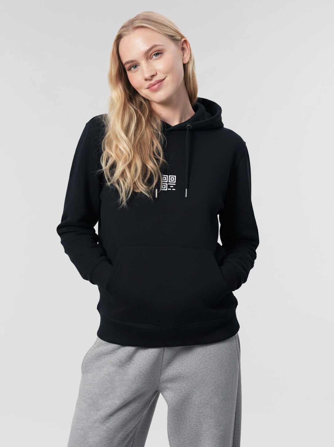 Sweat à capuche QR code unisexe - Scan For A Date - CLASSIC