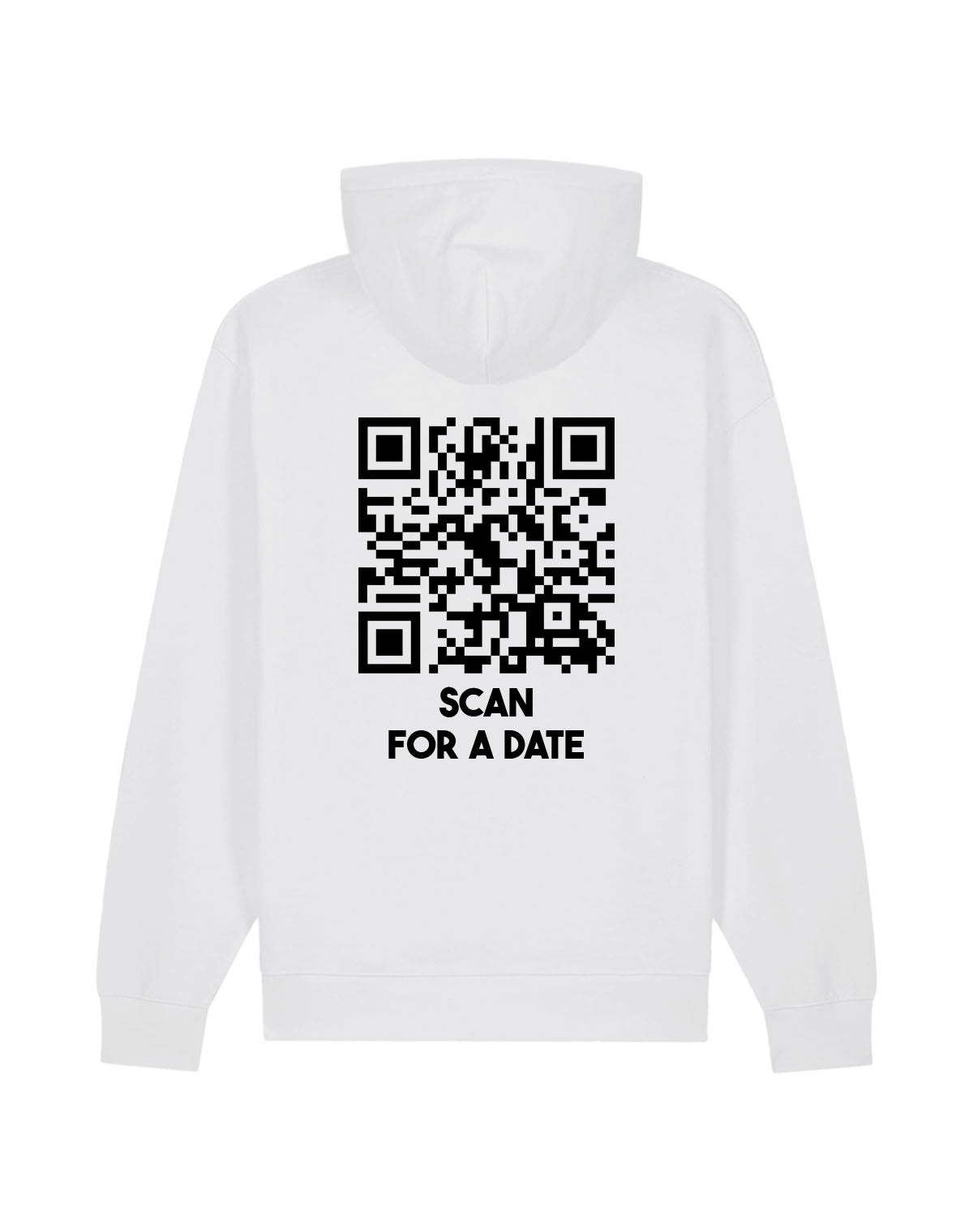 QR Code Hoodie Unisex - Scan For A Date - CLASSIC