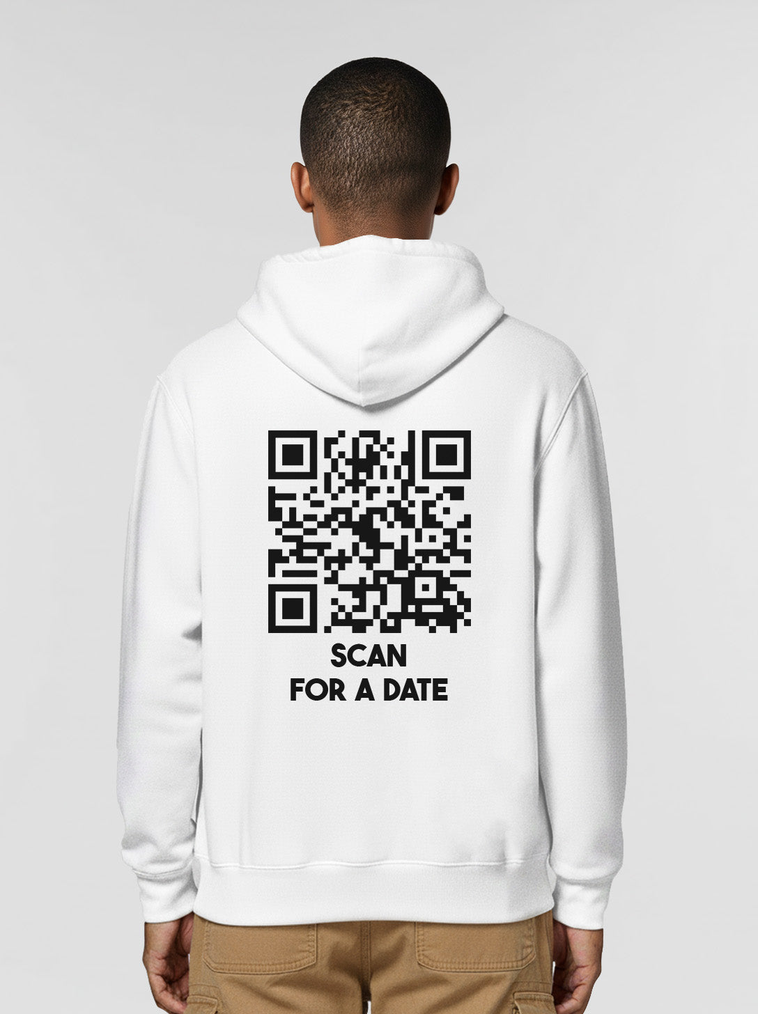 QR Code Hoodie Unisex - Scan For A Date - CLASSIC
