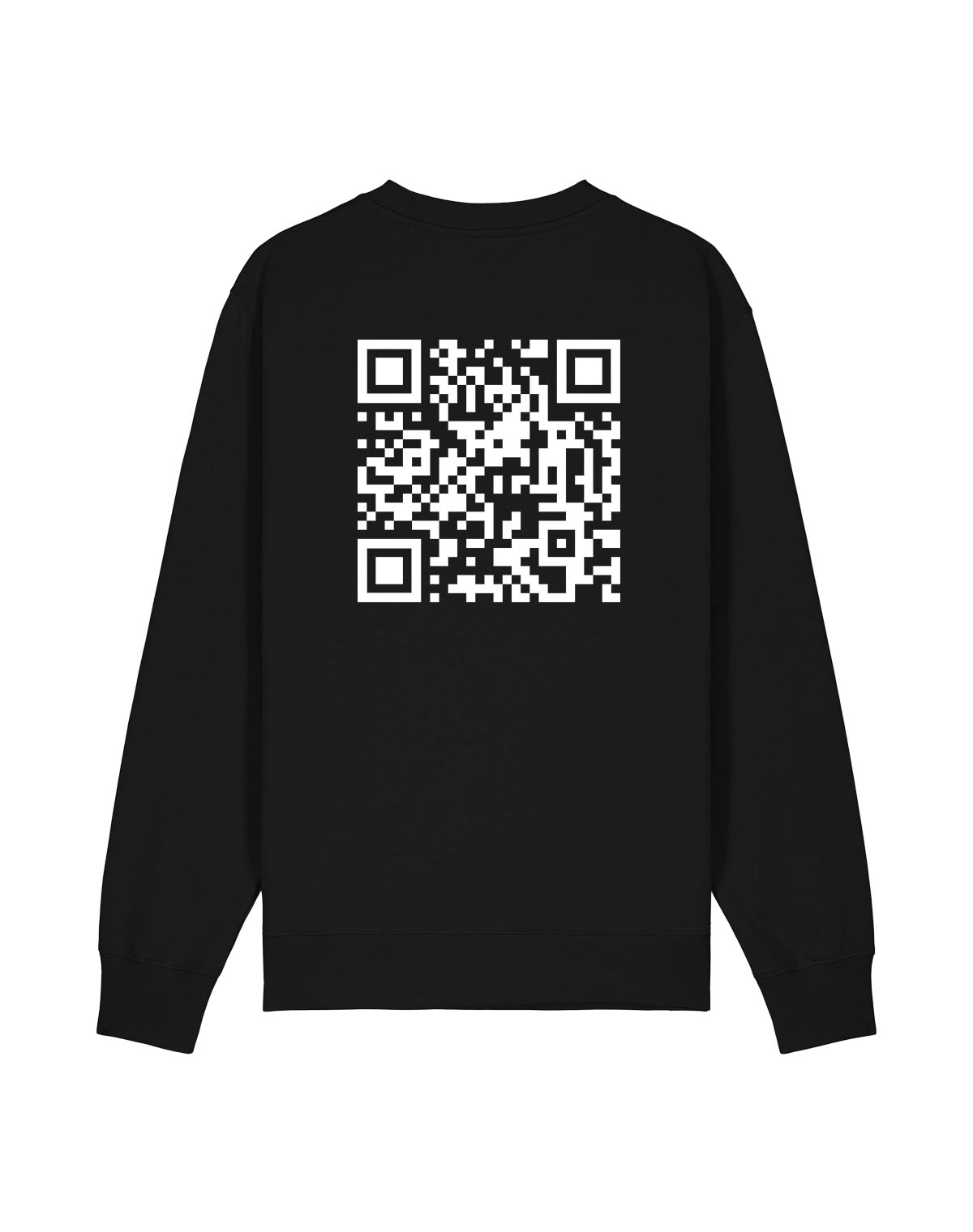 qr code sweatshirt black unisex classic