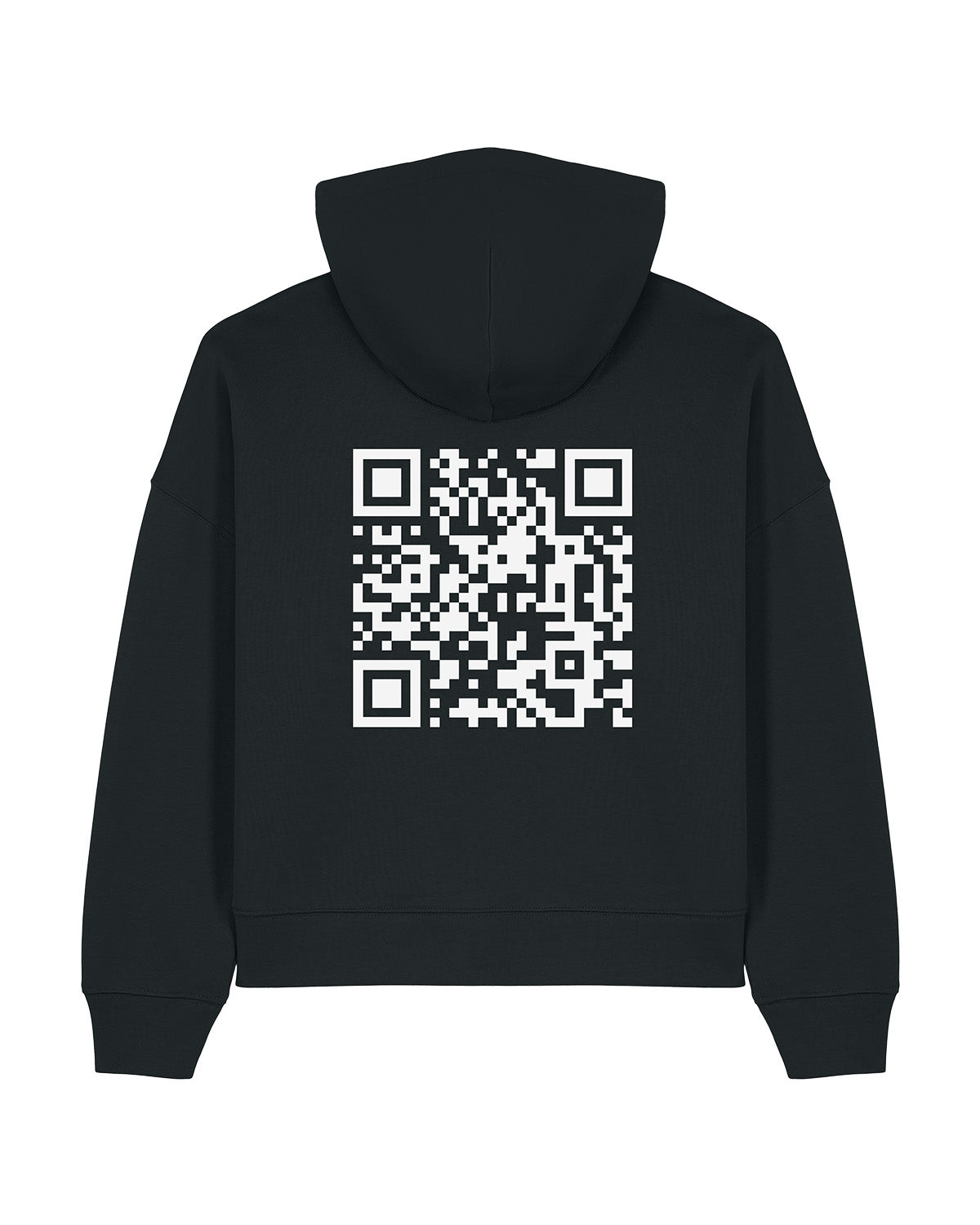 qr code women hoodie unisex black classic