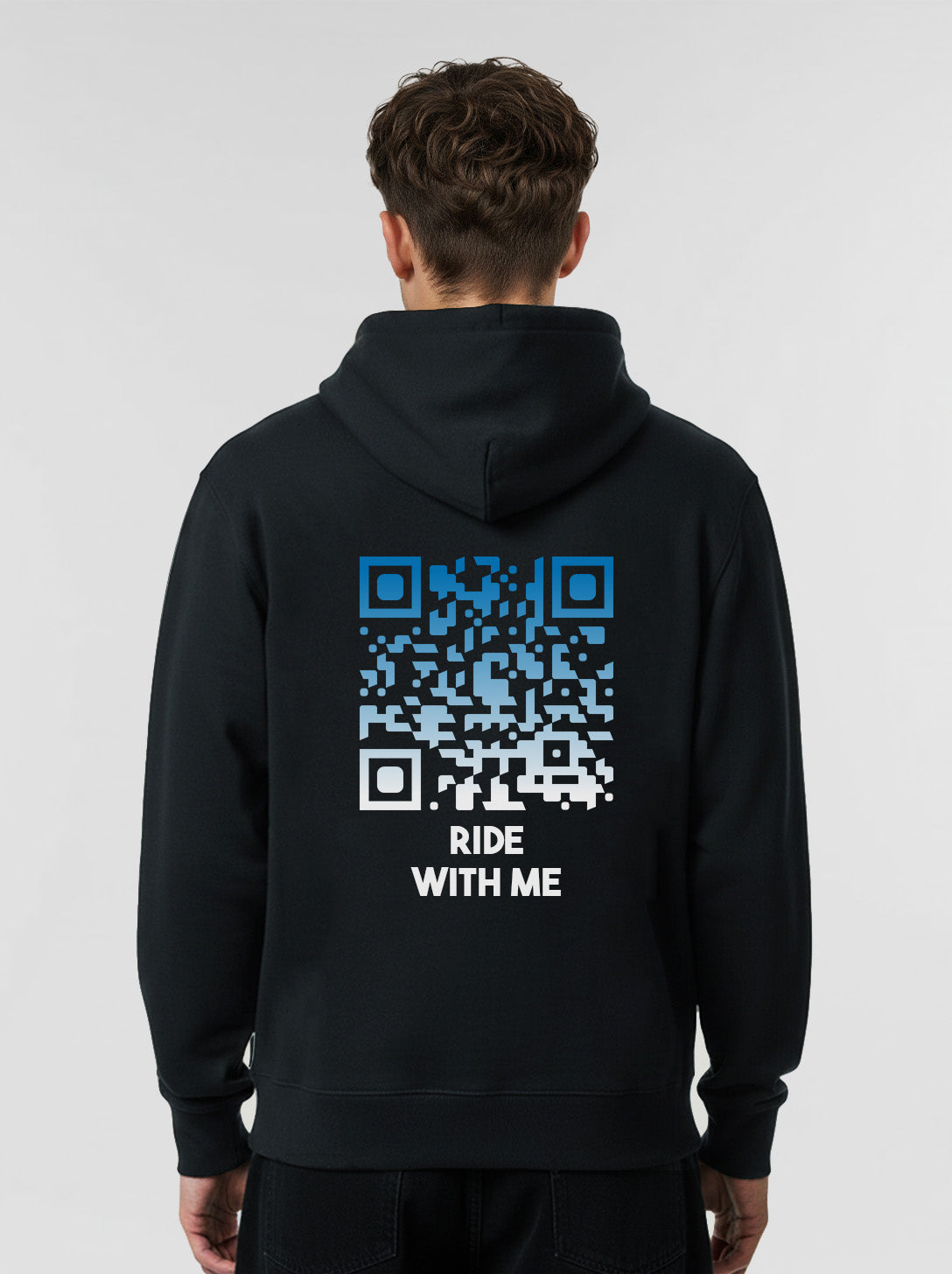 QR Code Hoodie Unisex - Ride With Me - NIGHTFALL