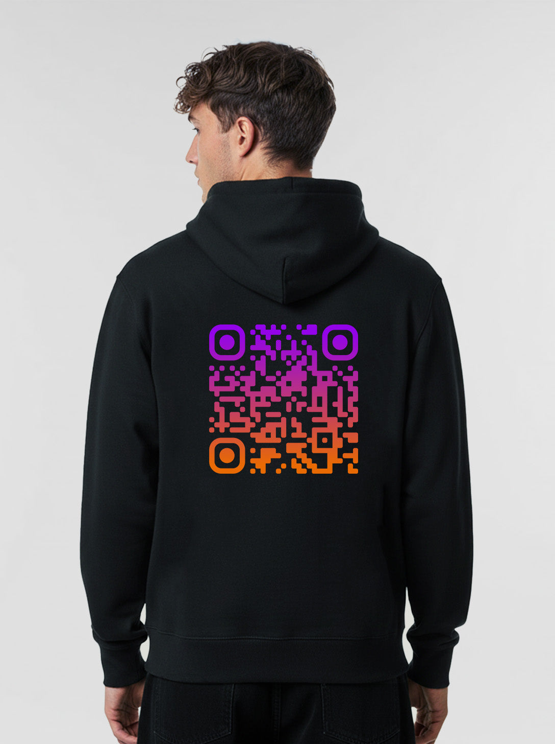 QR Code Hoodie Unisex - SUNSET