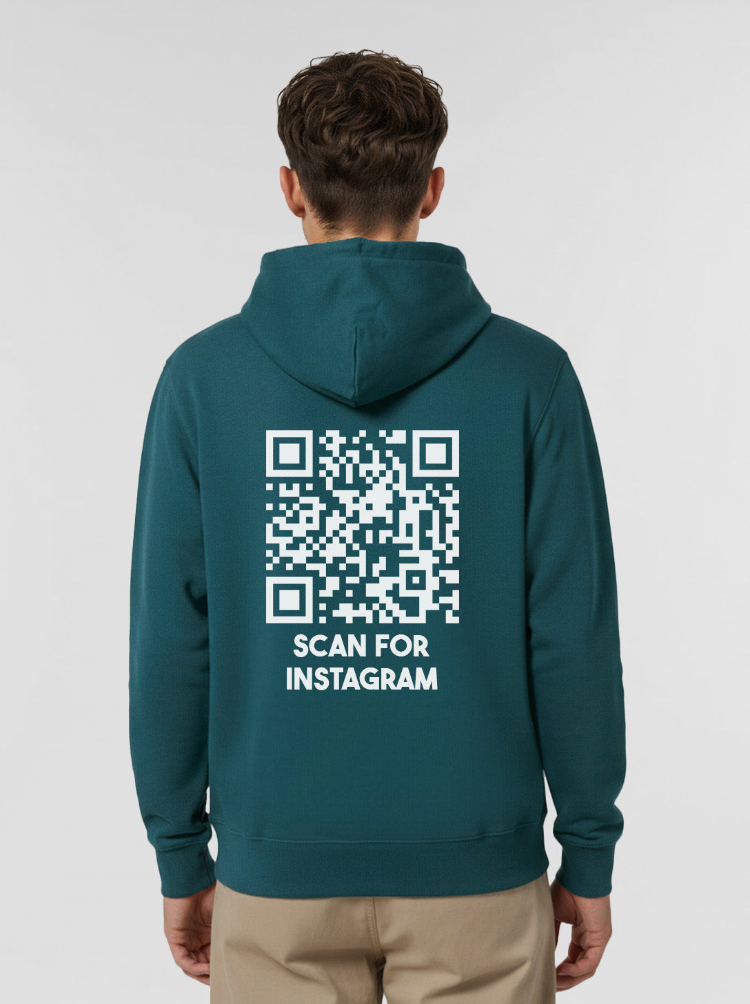 QR Code Hoodie Unisex - Scan For Instagram - CLASSIC