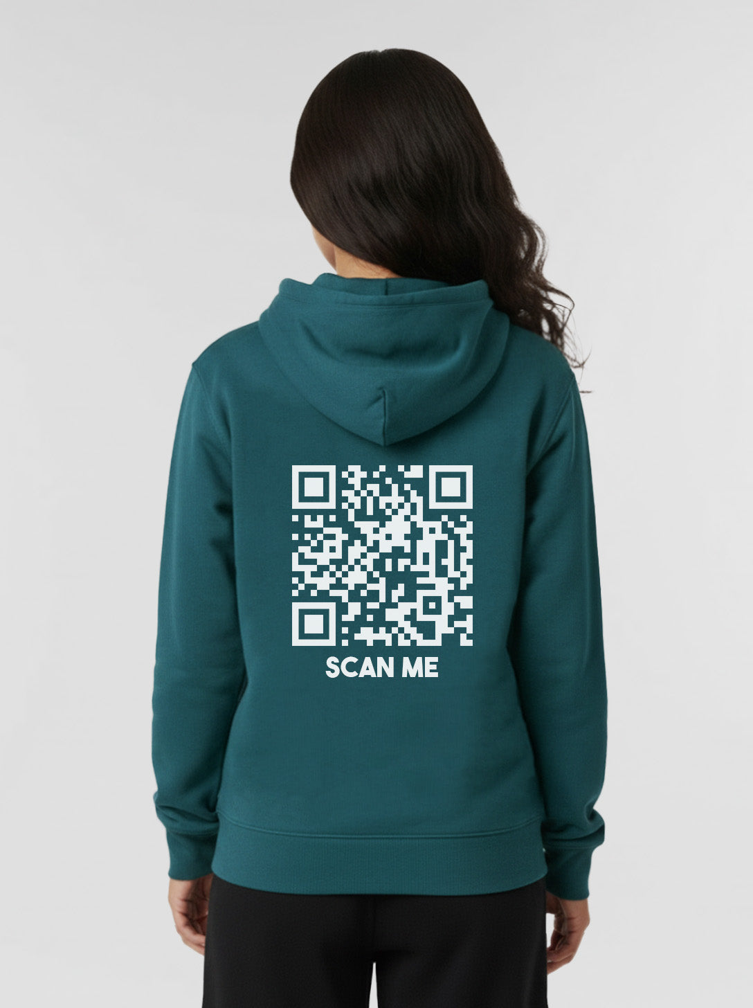 Sweat à capuche QR code unisexe - Scan Me - CLASSIC