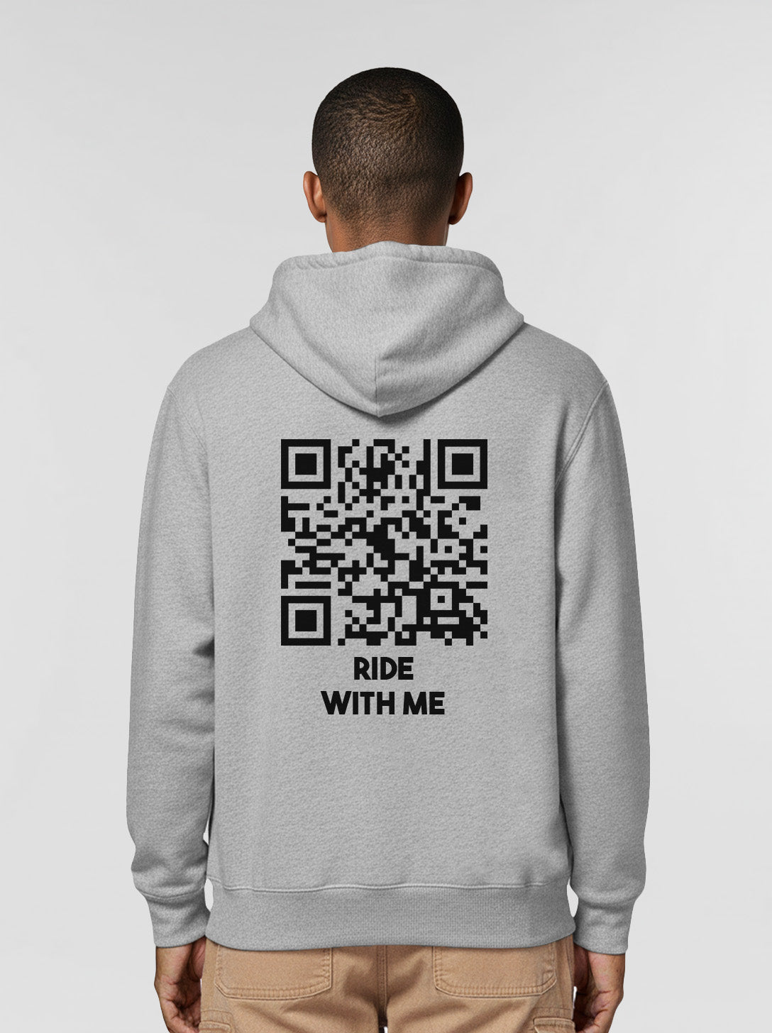 QR Code Hoodie Unisex - Ride With Me - CLASSIC