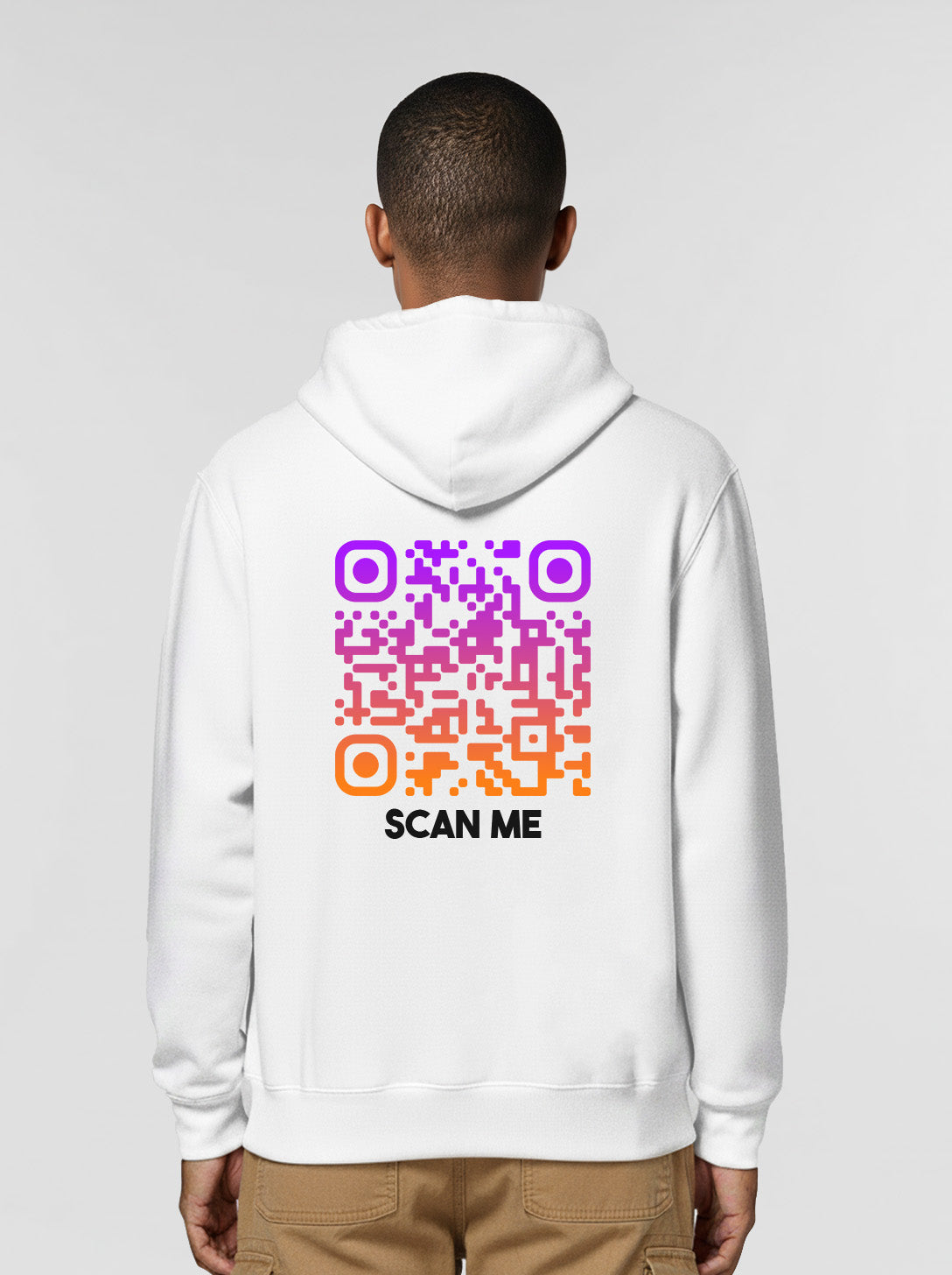 QR Code Hoodie Unisex - Scan Me - SUNSET