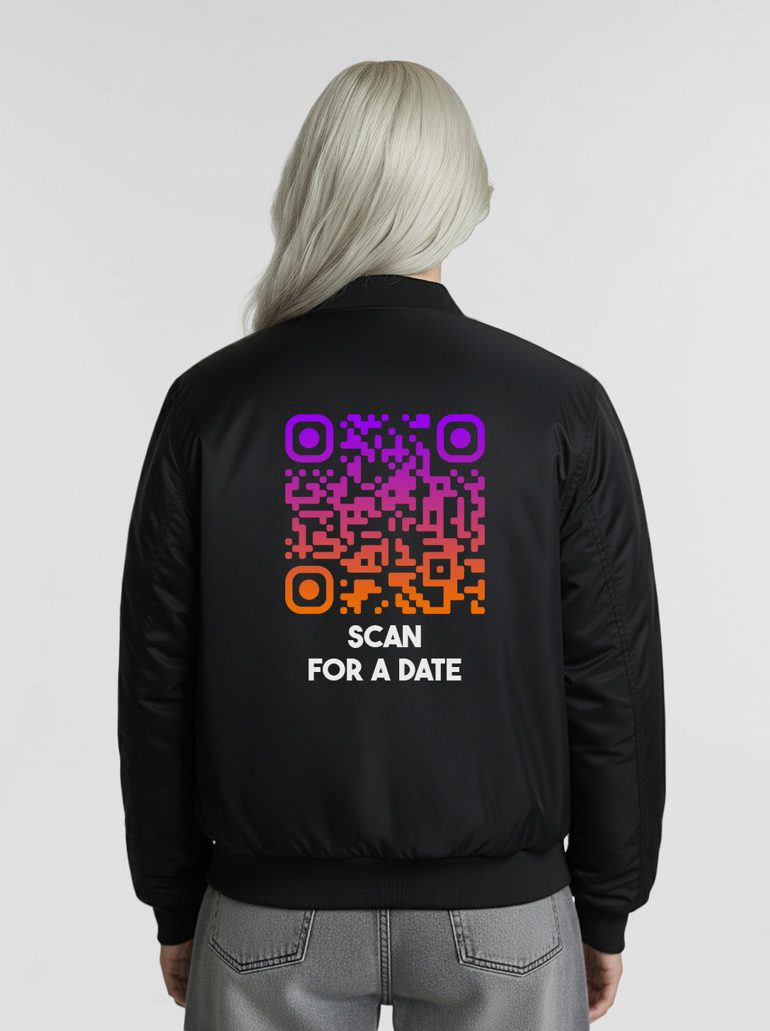 QR-Code Jacke - Scan For A Date - SUNSET