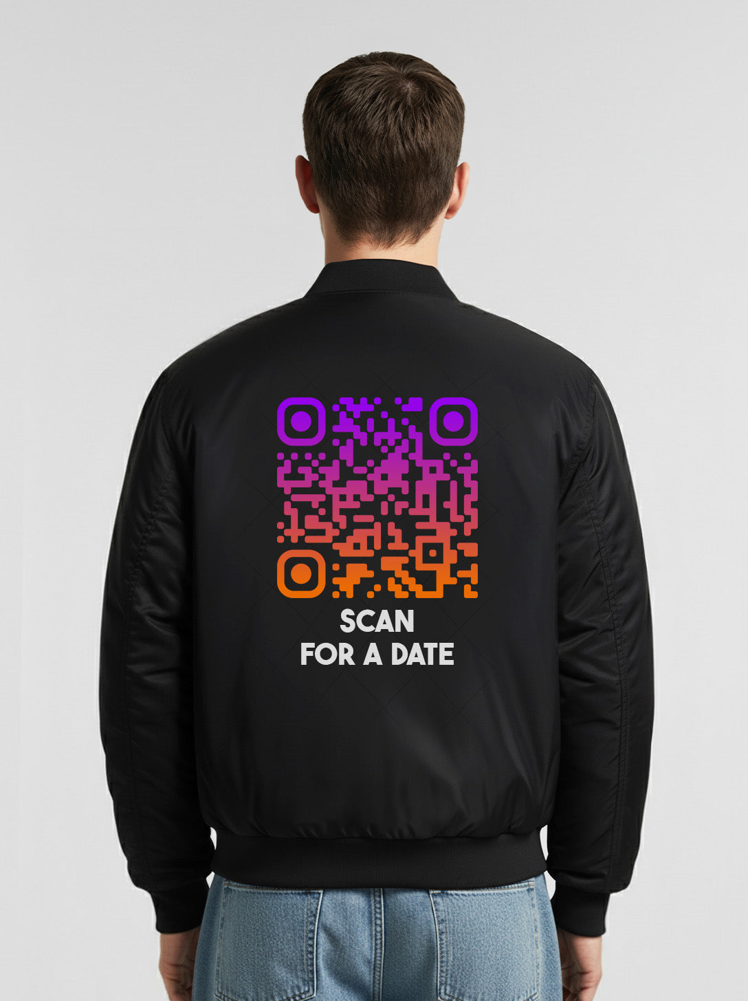 QR-Code Jacke - Scan For A Date - SUNSET