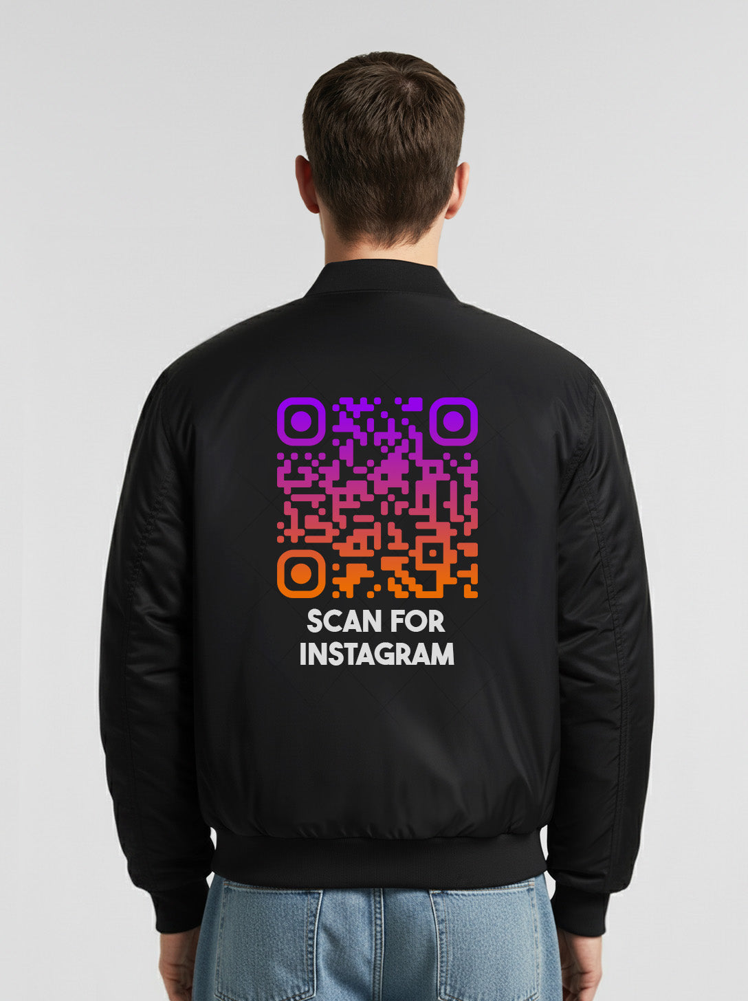 QR-Code Jacke - Scan For Instagram - SUNSET