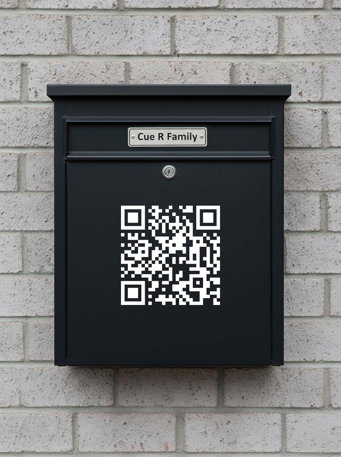 Updatable QR Code Sticker - Permanent - Black