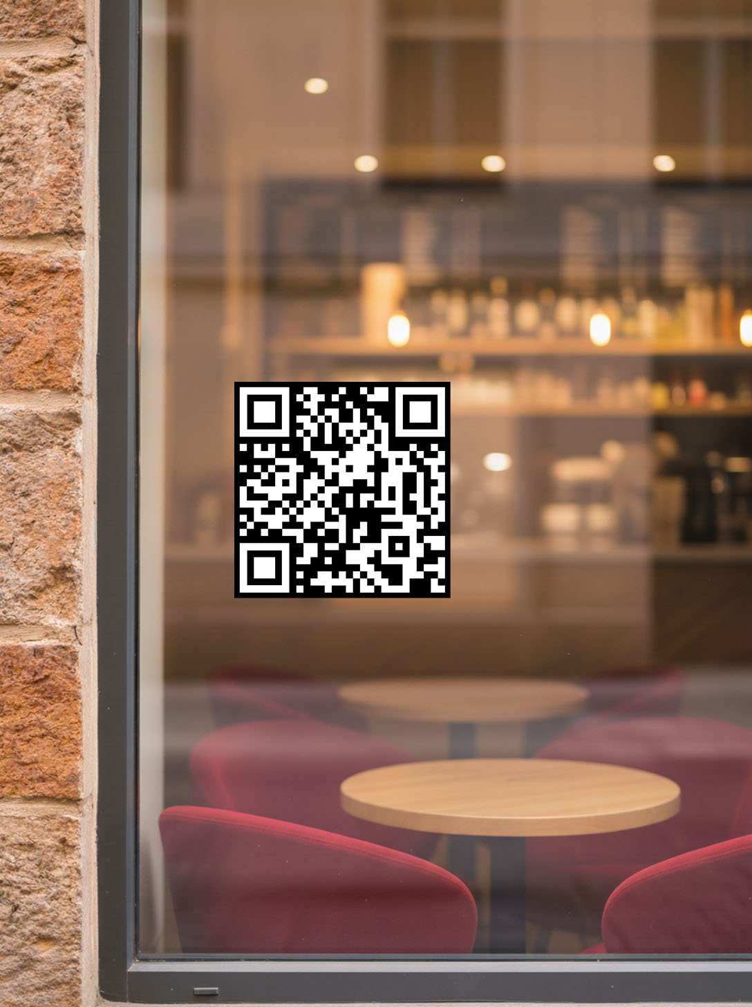 Updatable QR Code Sticker - Removable - White