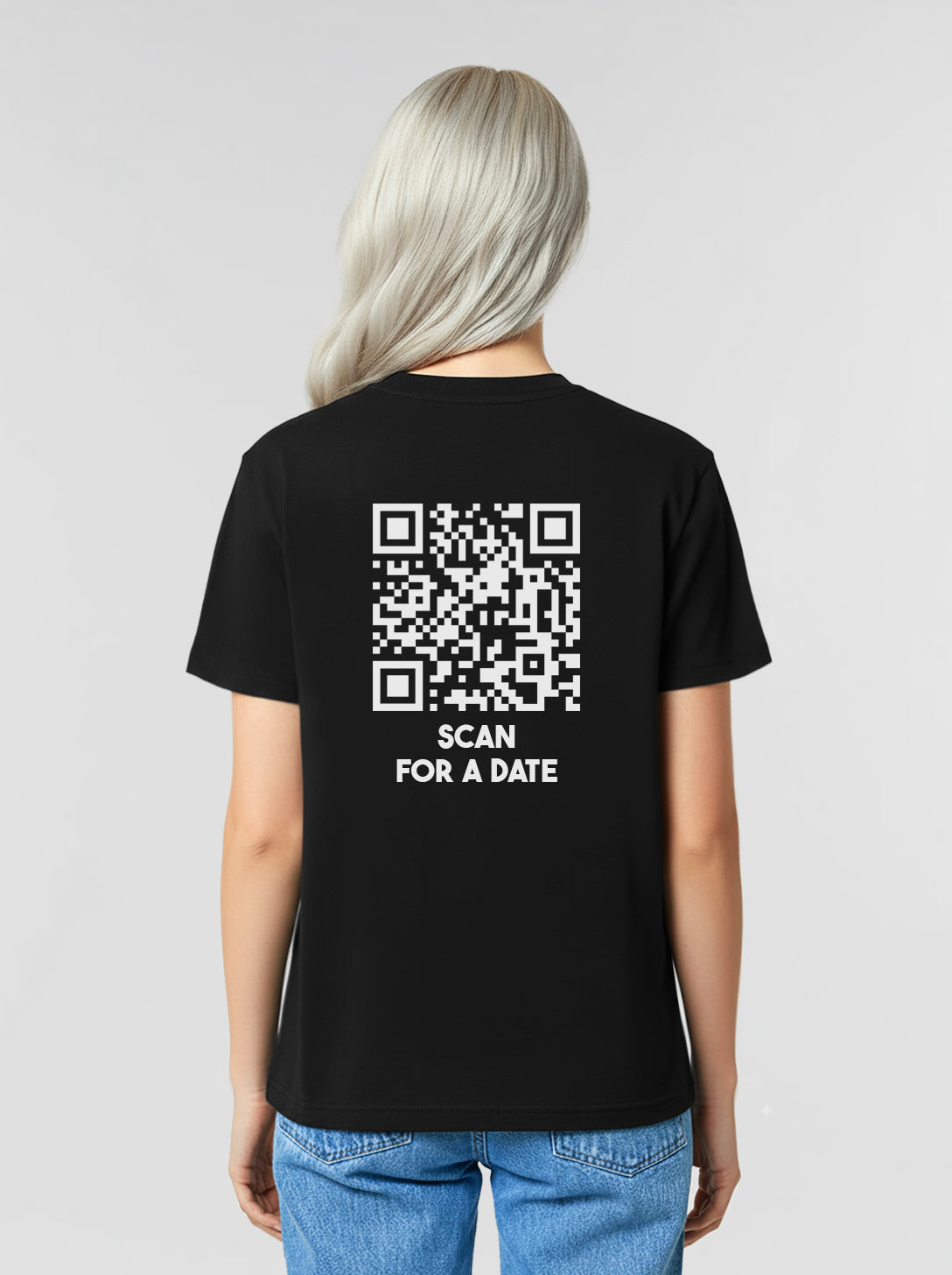 QR-Code T-Shirt Unisex - Scan For A Date - CLASSIC