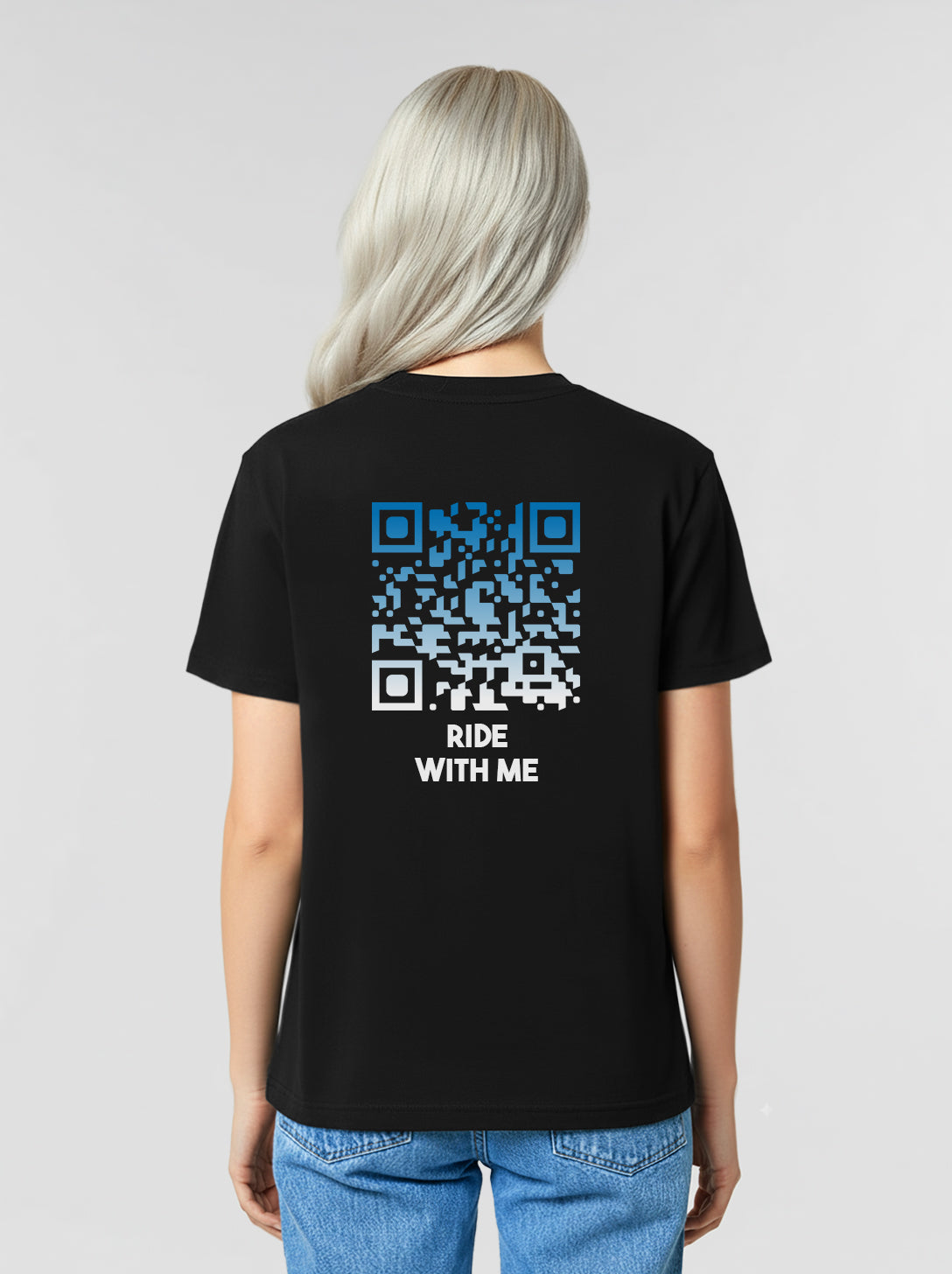 QR-Code T-Shirt Unisex - Ride With Me - NIGHTFALL