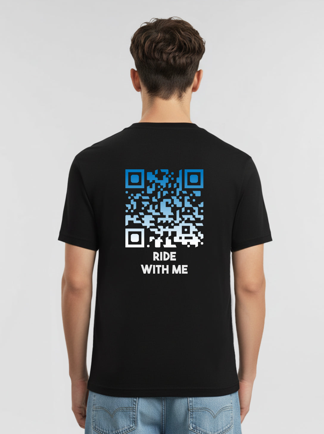 QR-Code T-Shirt Unisex - Ride With Me - NIGHTFALL