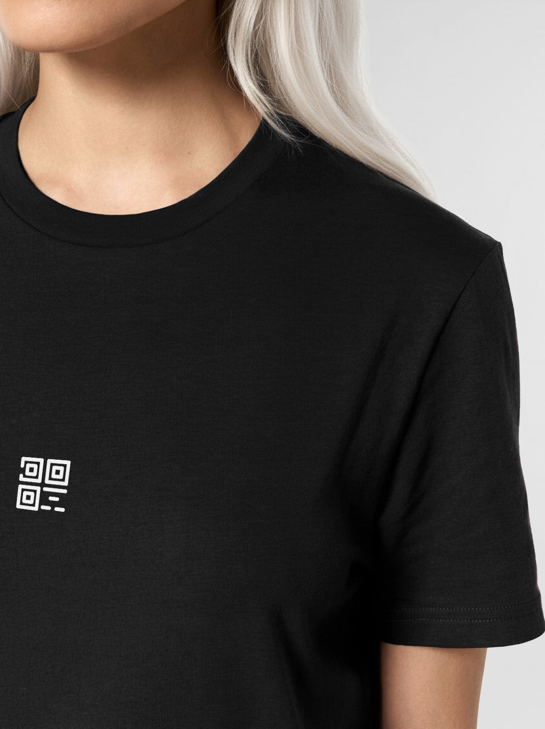 QR-Code T-Shirt Unisex - Scan for Instagram - NIGHTFALL