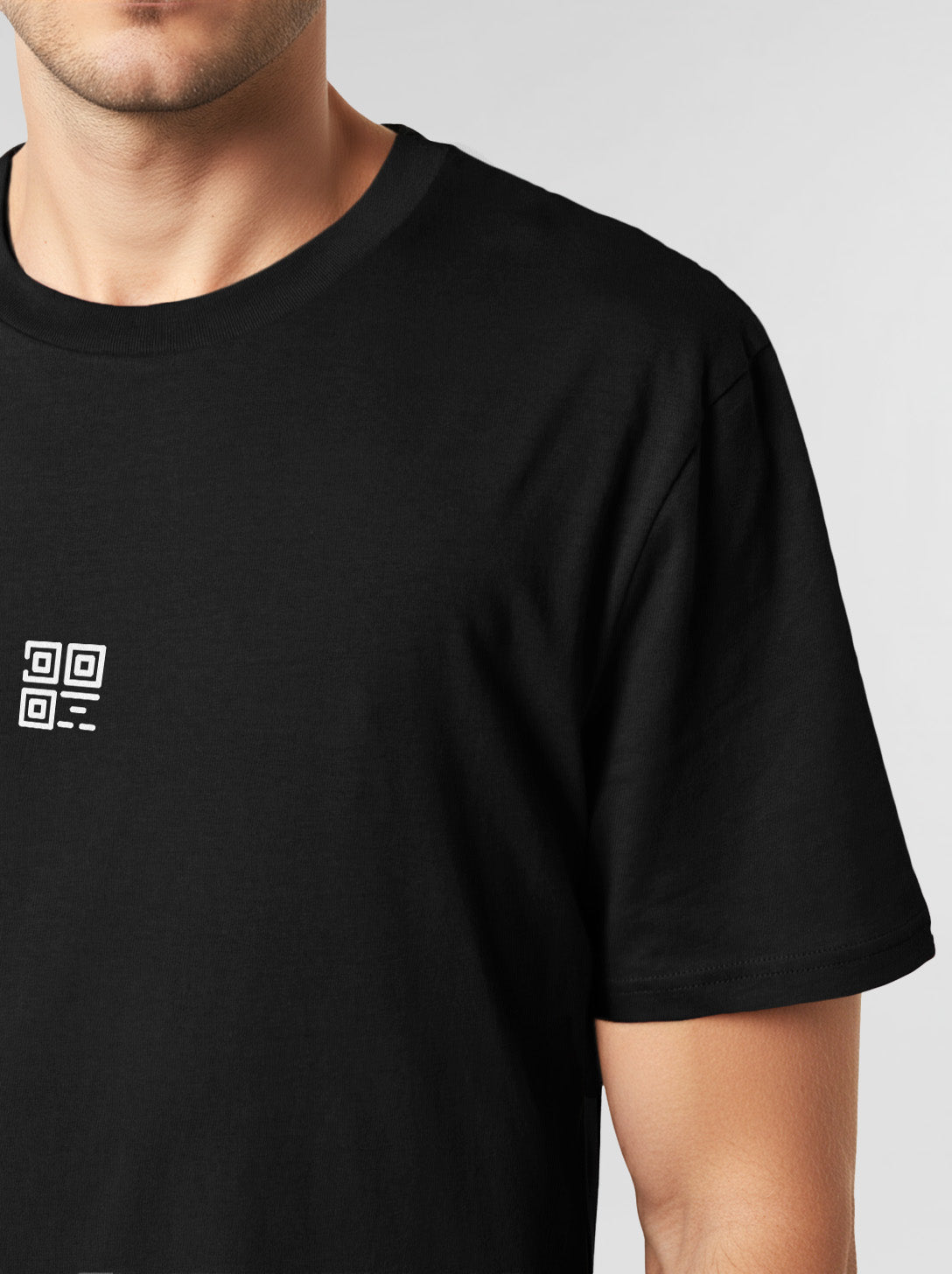 QR-Code T-Shirt Unisex - Scan for Instagram - NIGHTFALL