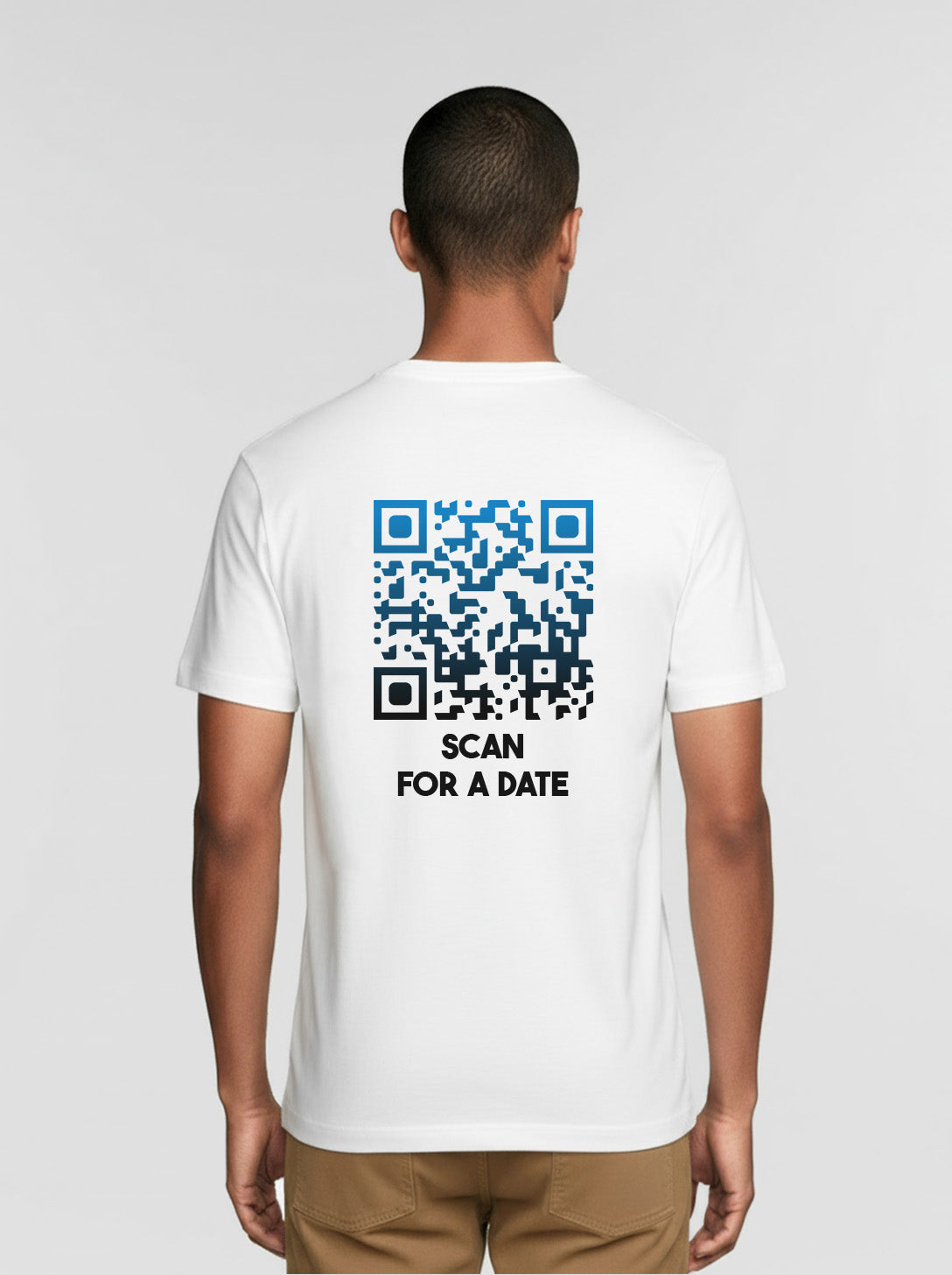 QR-Code T-Shirt Unisex - Scan For A Date - NIGHTFALL