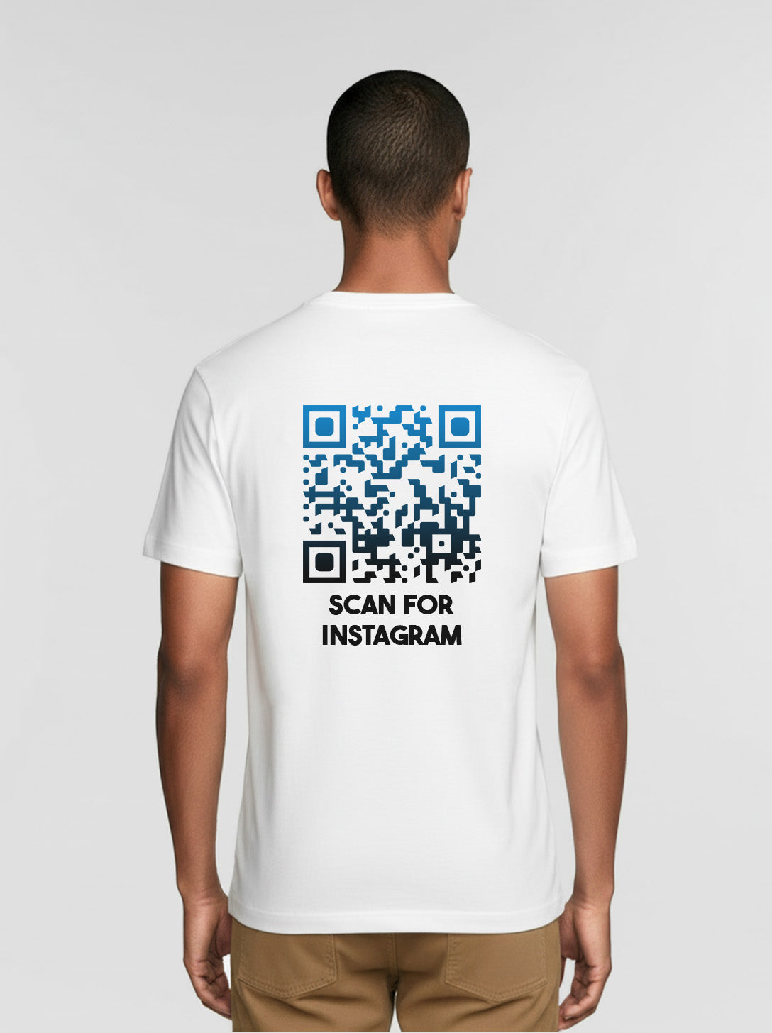 QR-Code T-Shirt Unisex - Scan for Instagram - NIGHTFALL