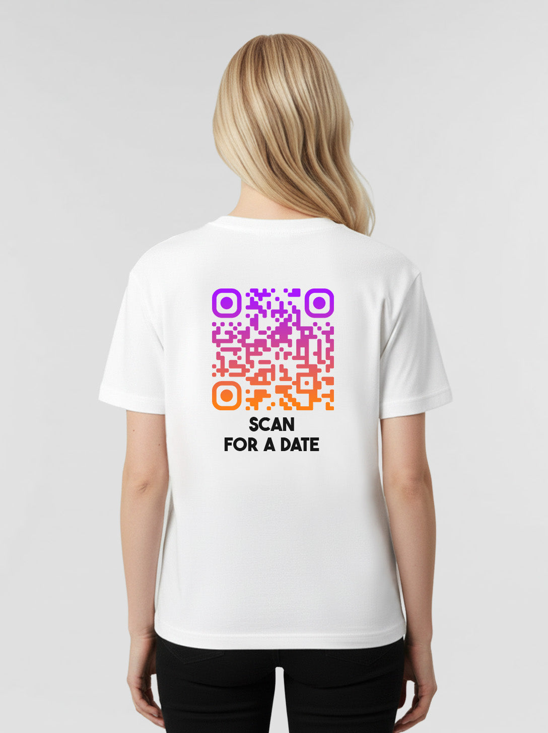 T-shirt QR code unisexe - Scan For A Date - SUNSET