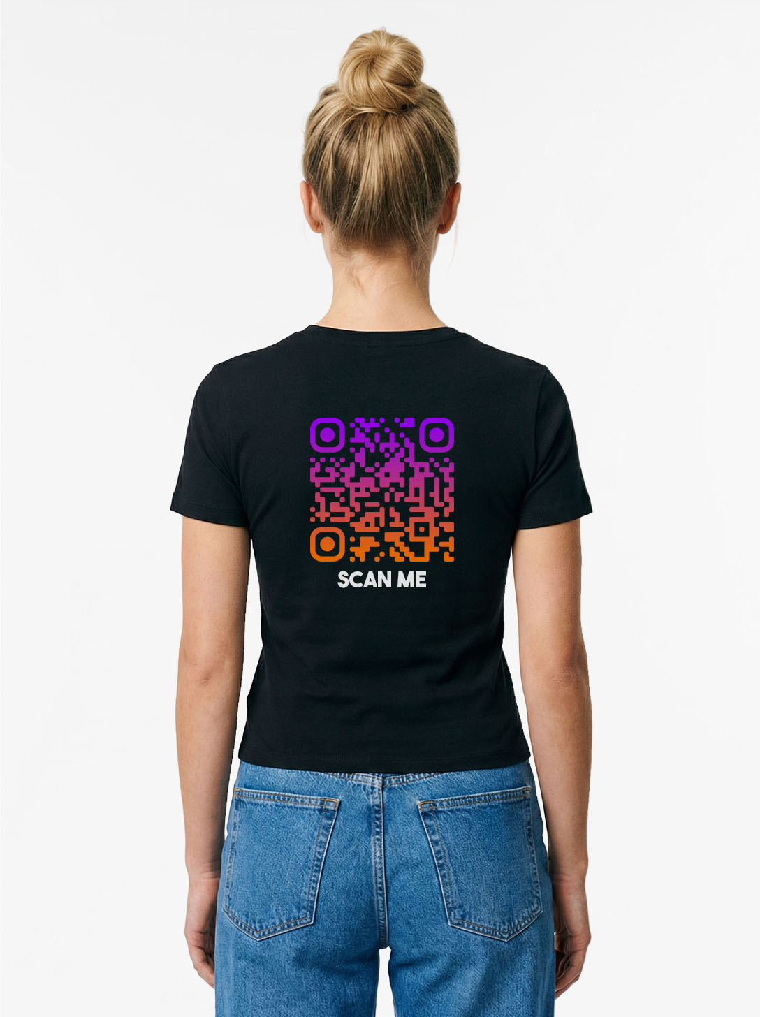 QR Code T-Shirt Women - Scan Me - SUNSET