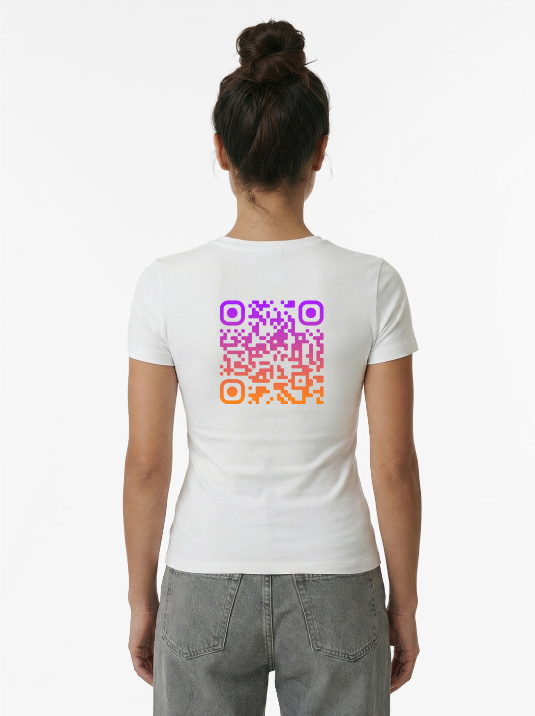 QR Code T-Shirt Women - SUNSET