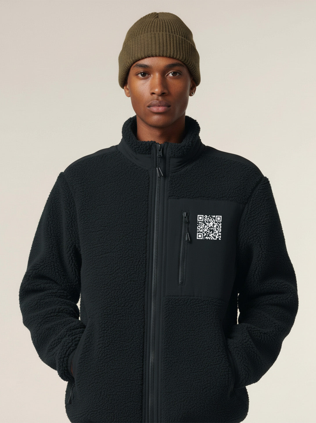 QR Code Teddy Jacket Unisex - CLASSIC